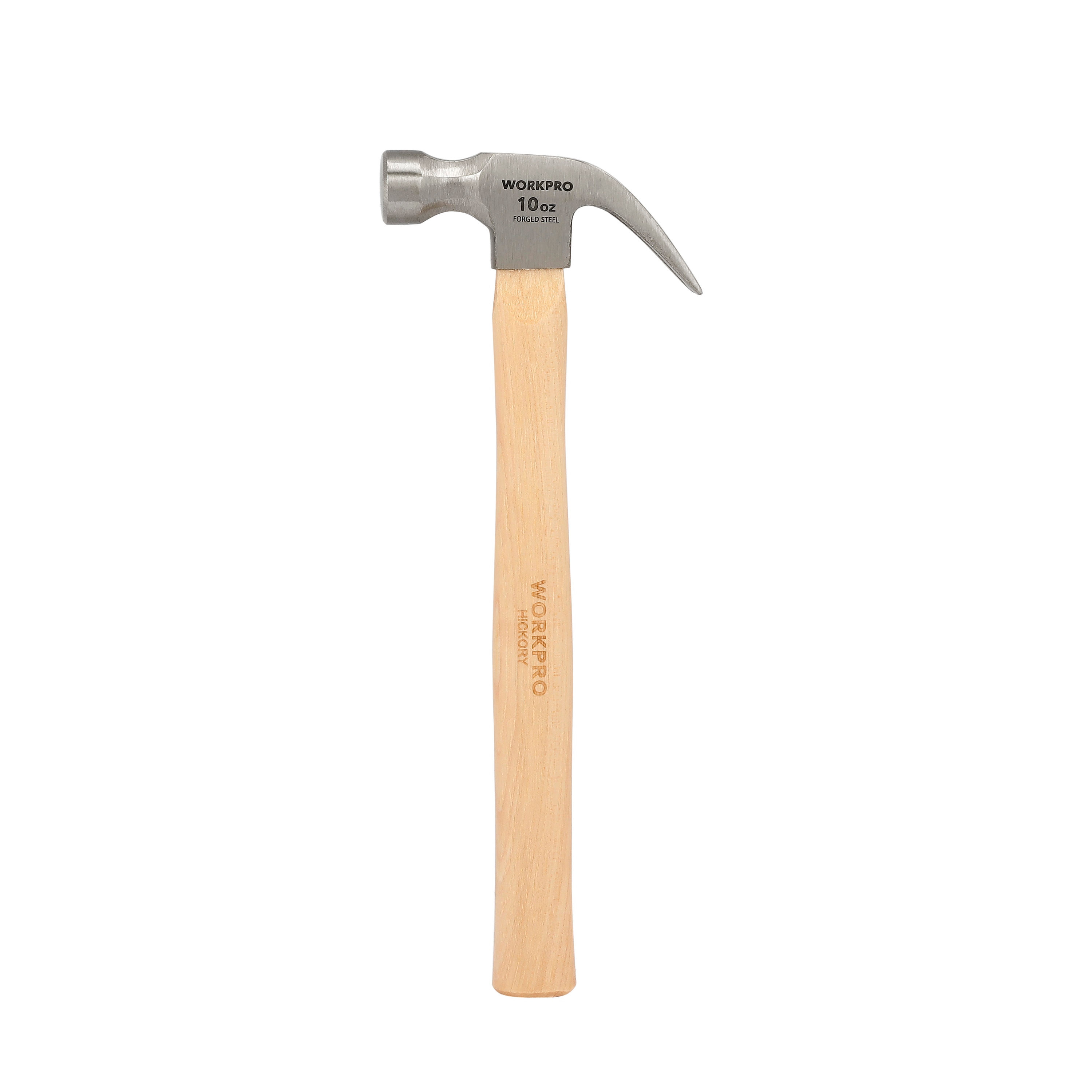 WORKPRO 10-oz Smooth Face Steel Head Wood Claw Hammer in the Hammers  department at
