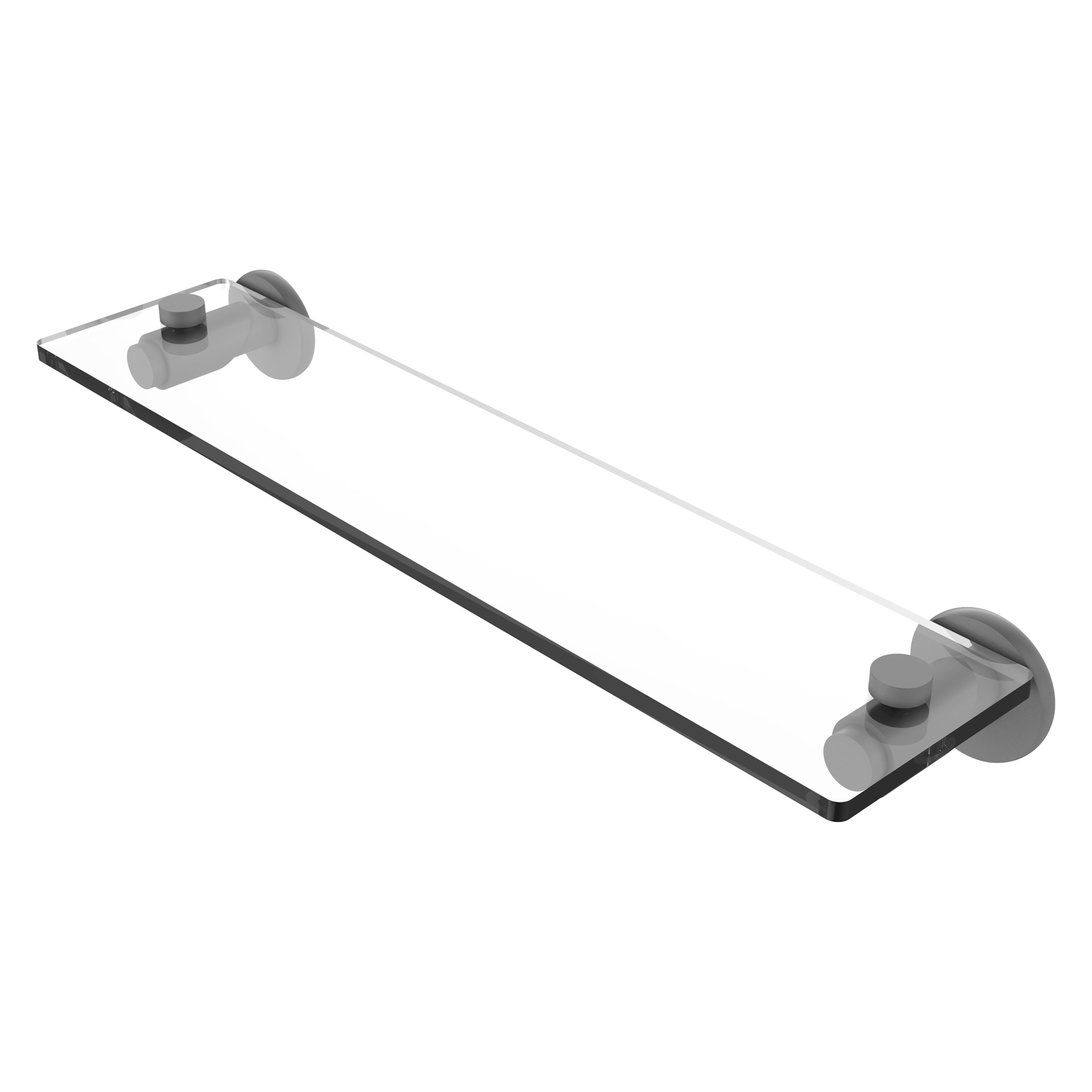 Allied Brass TR-1/16-GYM Tribecca Matte Gray Wall mount Bathroom Shelf ( 16-in x 3-in x 5-in )