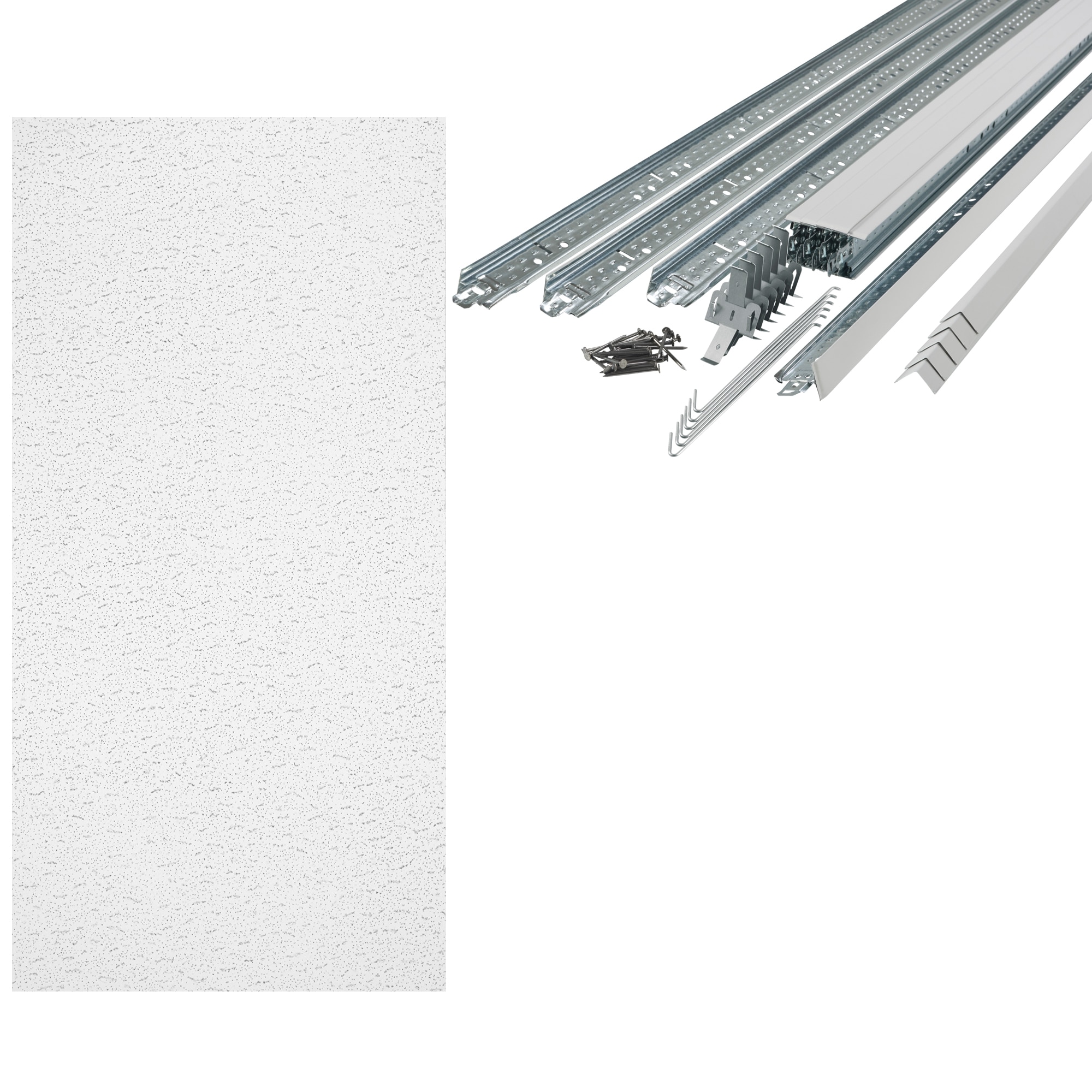 Armstrong Ceilings  Textured Contractor 4-ft x 2-ft Ceiling Tile Kit