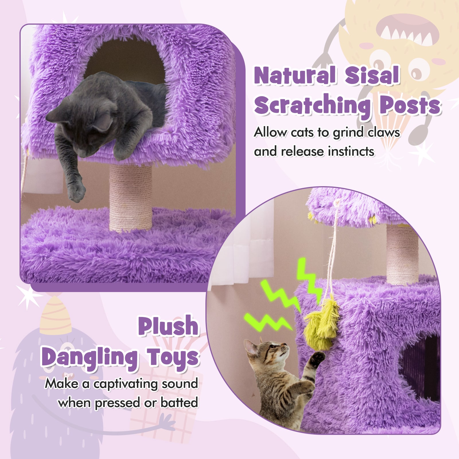 Slickblue D-CO-UP98101VP Cat-Trees - View #6