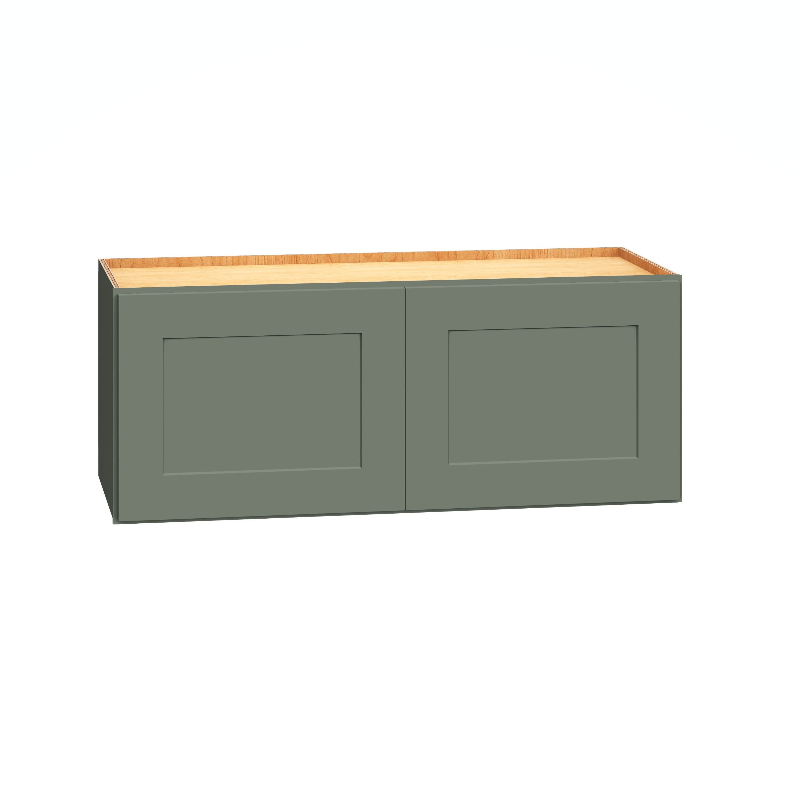 Diamond Express 61H-W3012 Jamestown 30-in W x 12-in H x 12-in D Retreat Green Wall Fully assembled Plywood Cabinet (Recessed Panel Shaker)
