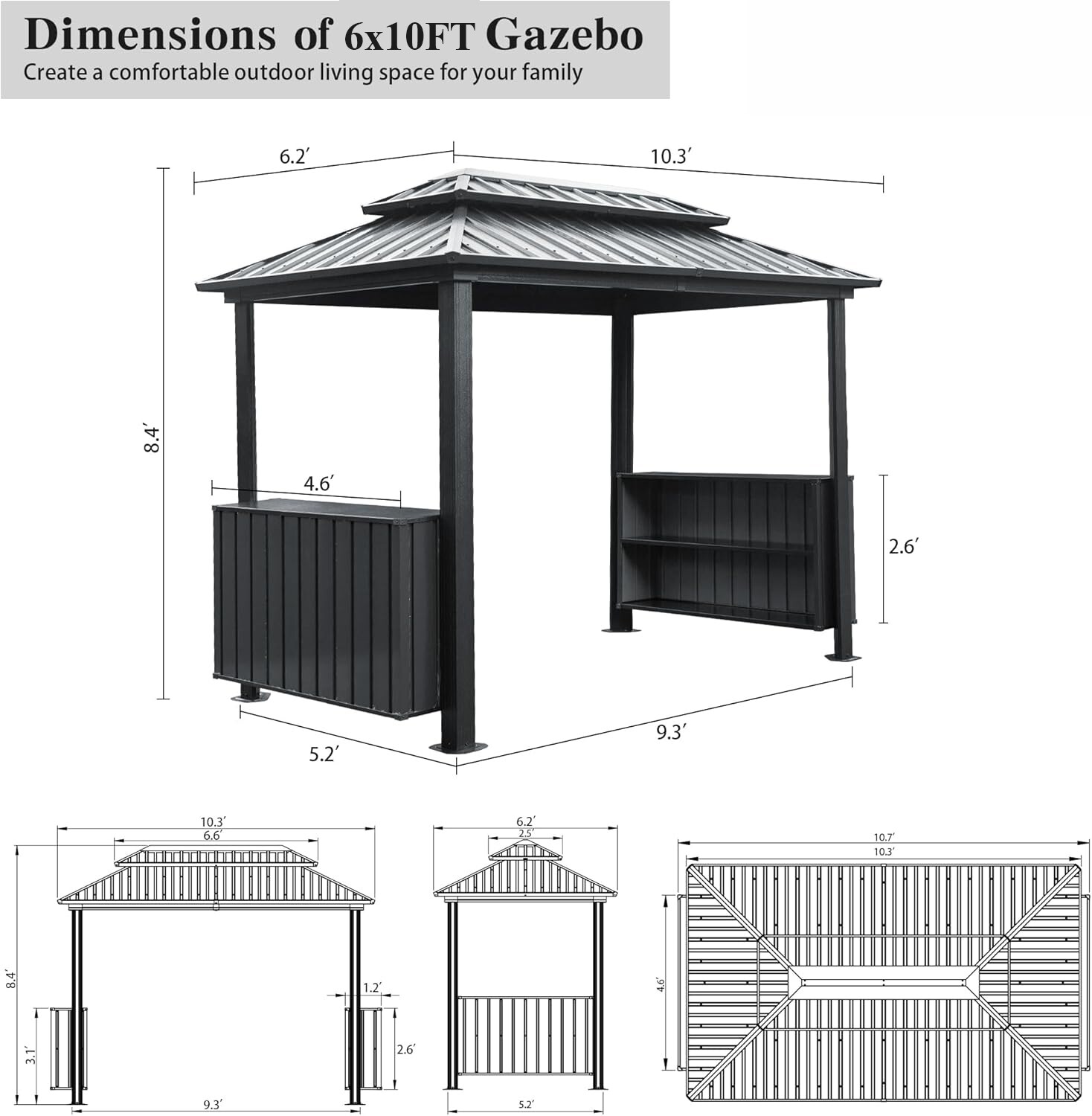 Mondawe MD-T2565920 Wood-Resin-Gazebos - View #8