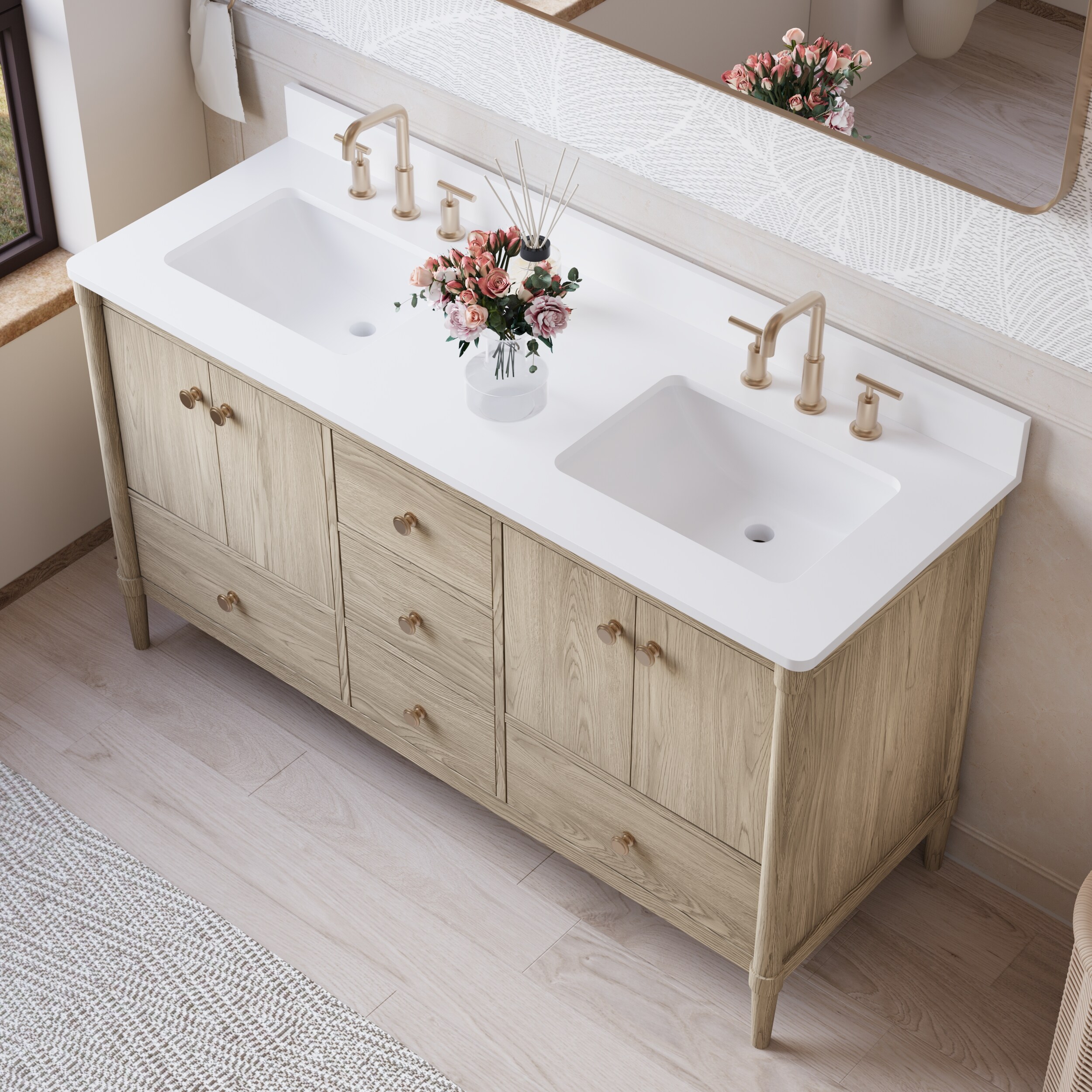 WELLFOR EX-VEBV48BU Bath-Vanity-Combo - View #10