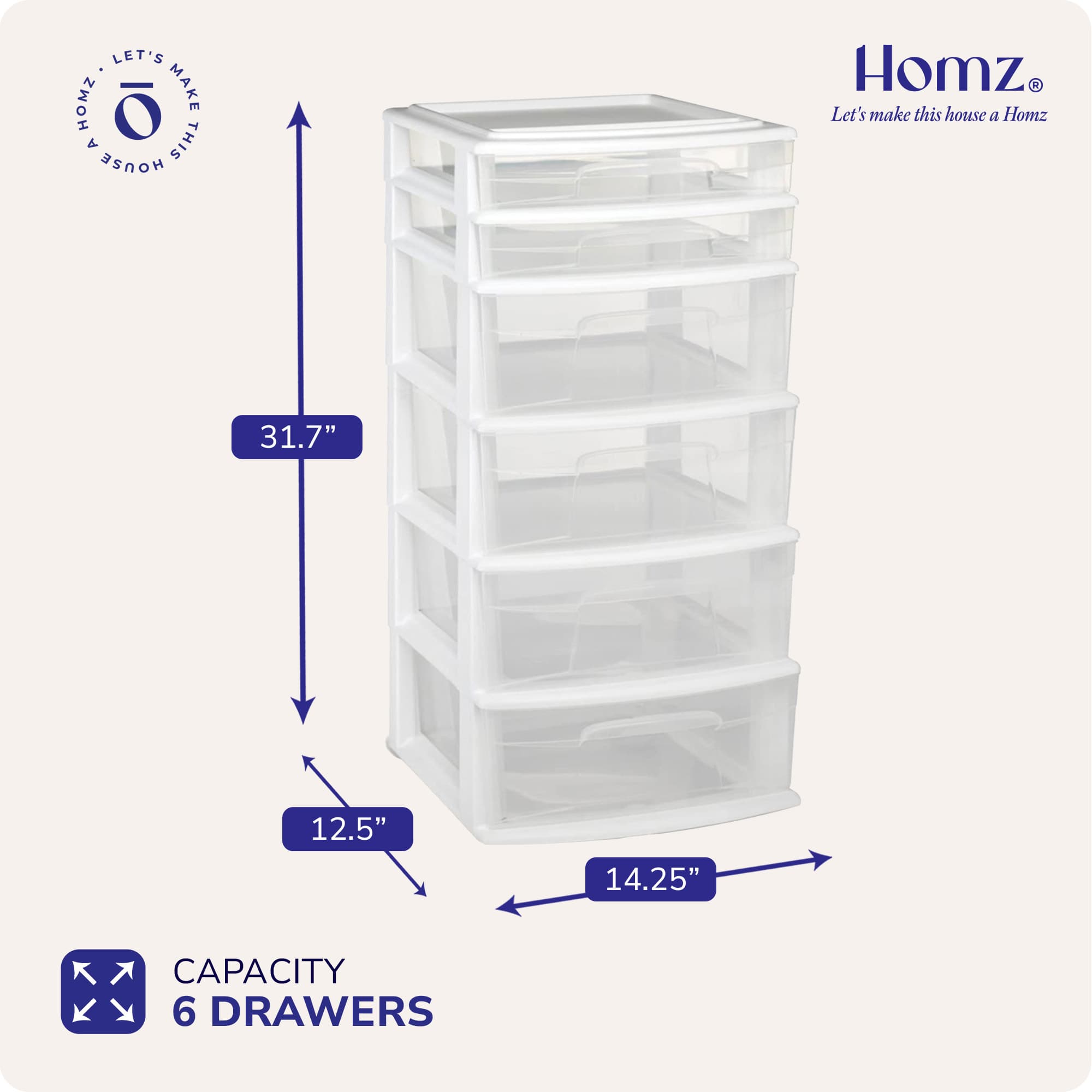 Homz Products 252660 Storage-Drawers - View #4