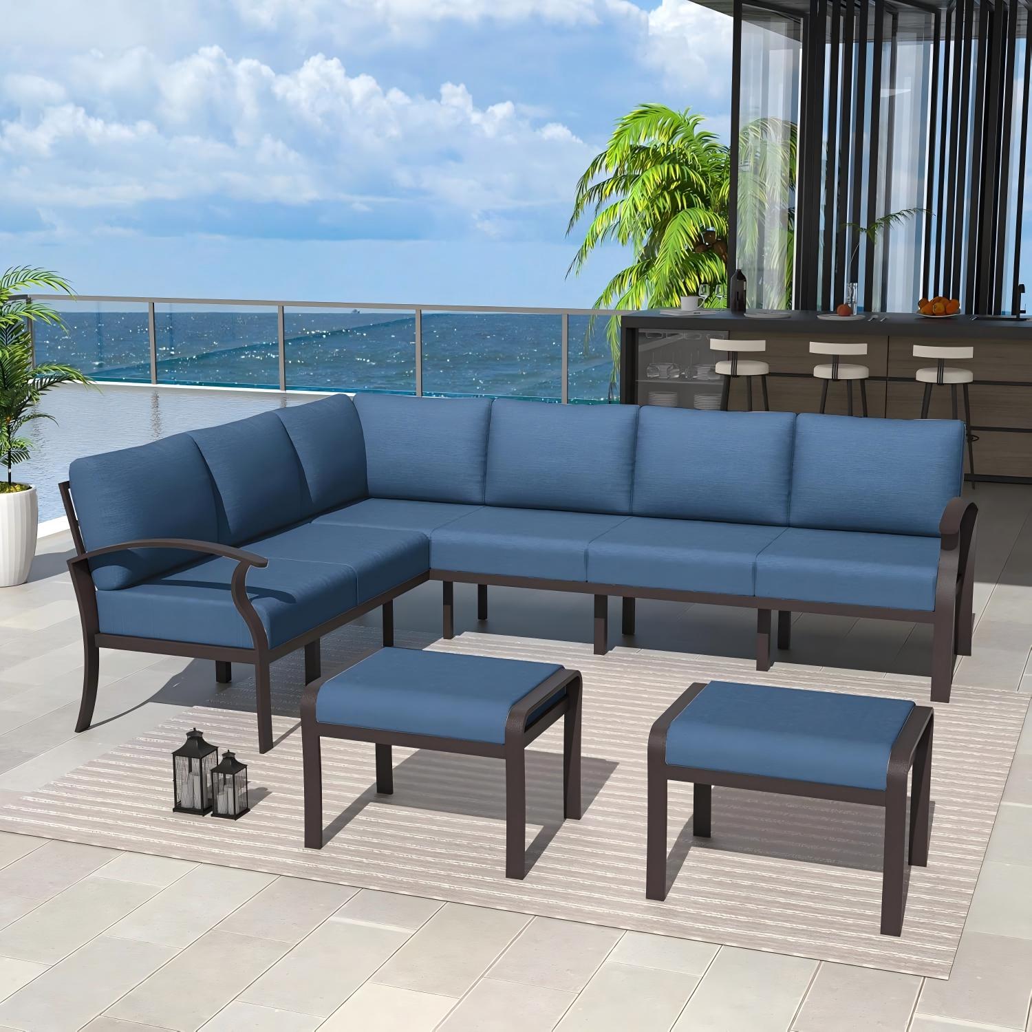 ALAULM LS-L6JD-NAVY Patio-Conversation-Sets - View #2