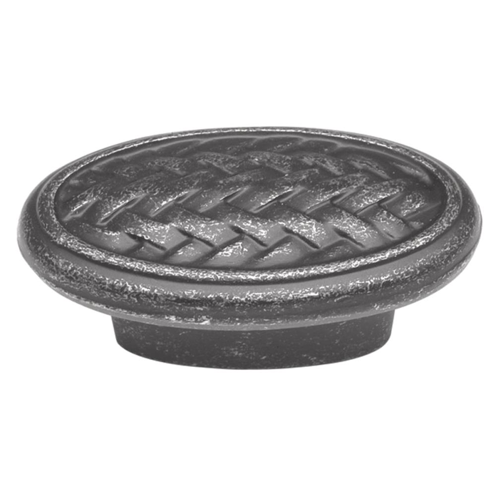 Hickory Hardware P7512-VP Catamaran 2-in Vibra Pewter Oval Traditional Cabinet Knob