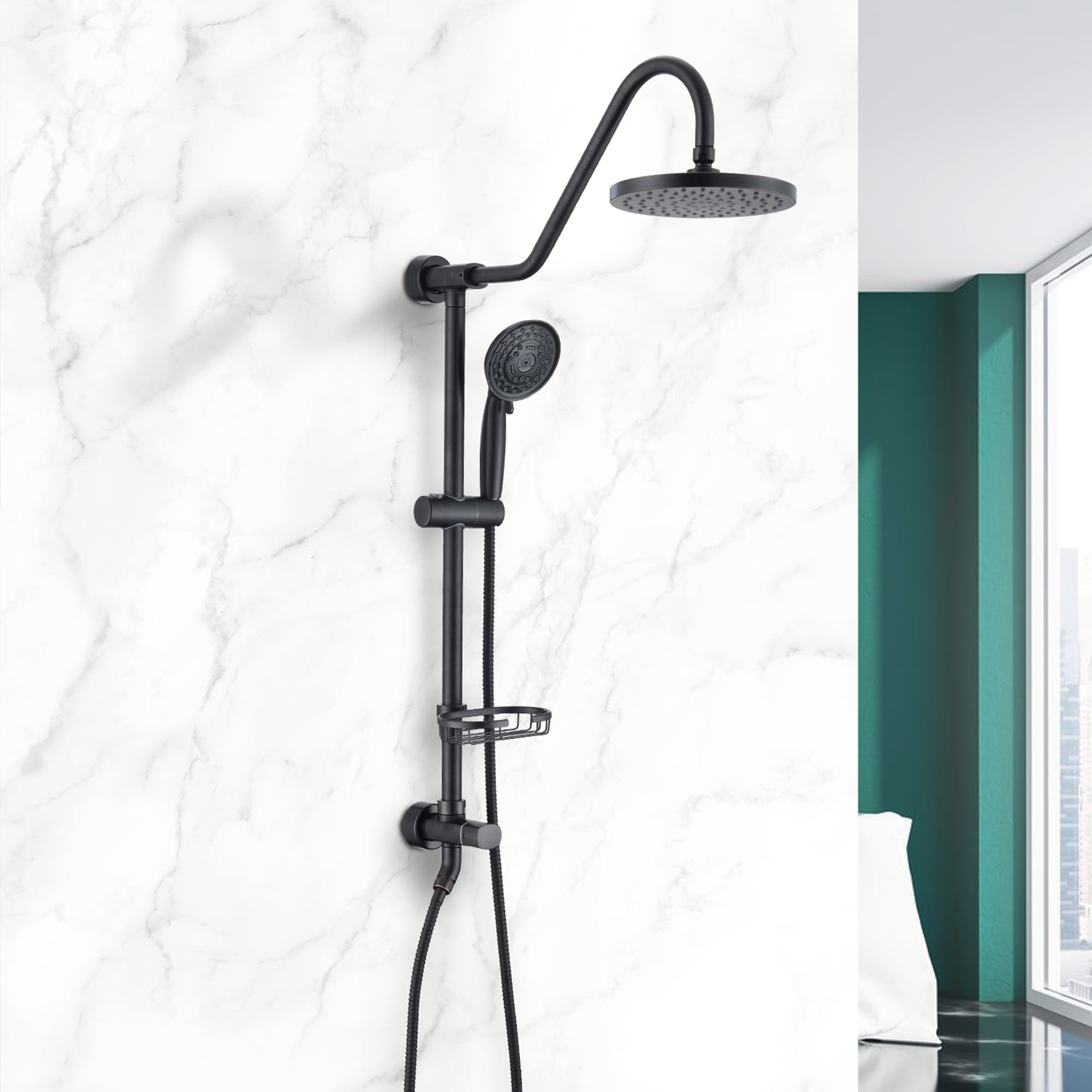 Mondawe MO6006-12MB Showerhead-Bar-Panels - View #3