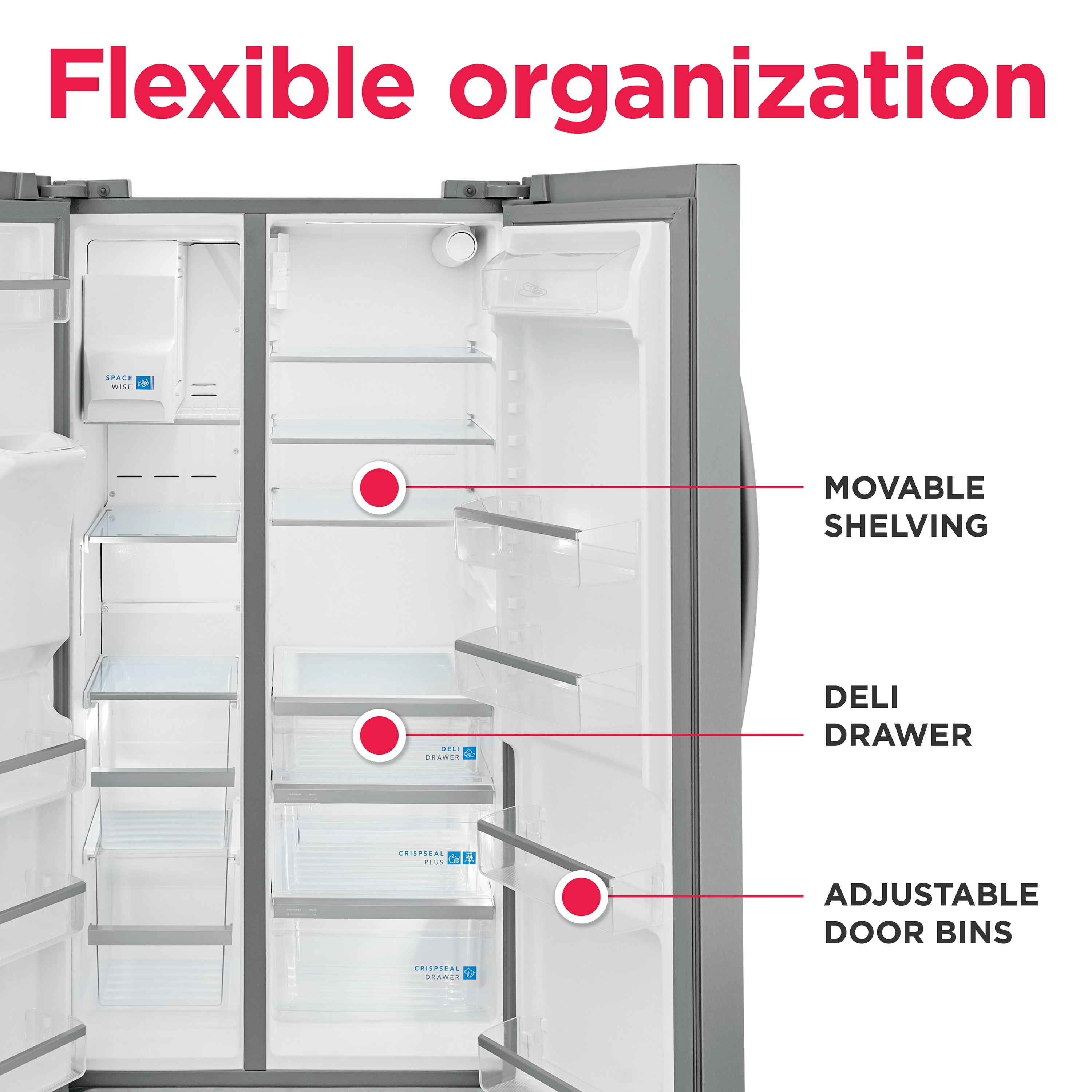 Frigidaire GRSS2652AF Side-By-Side - View #6