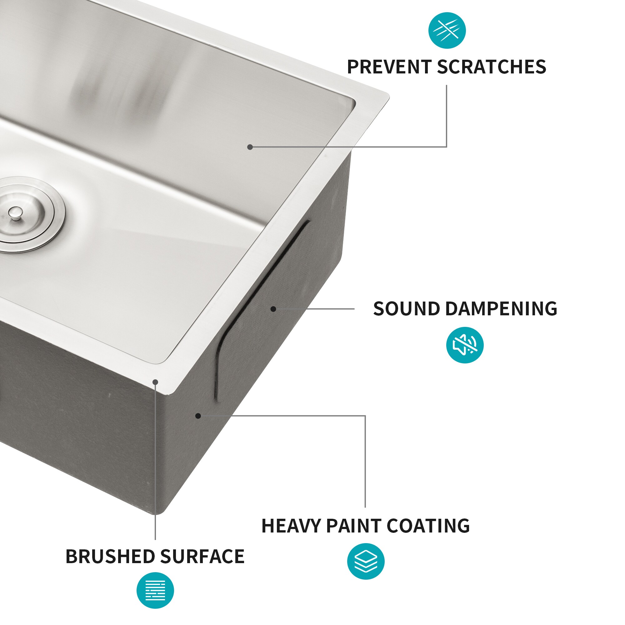 Forclover SLW-SU3302N Kitchen-Sinks - View #3