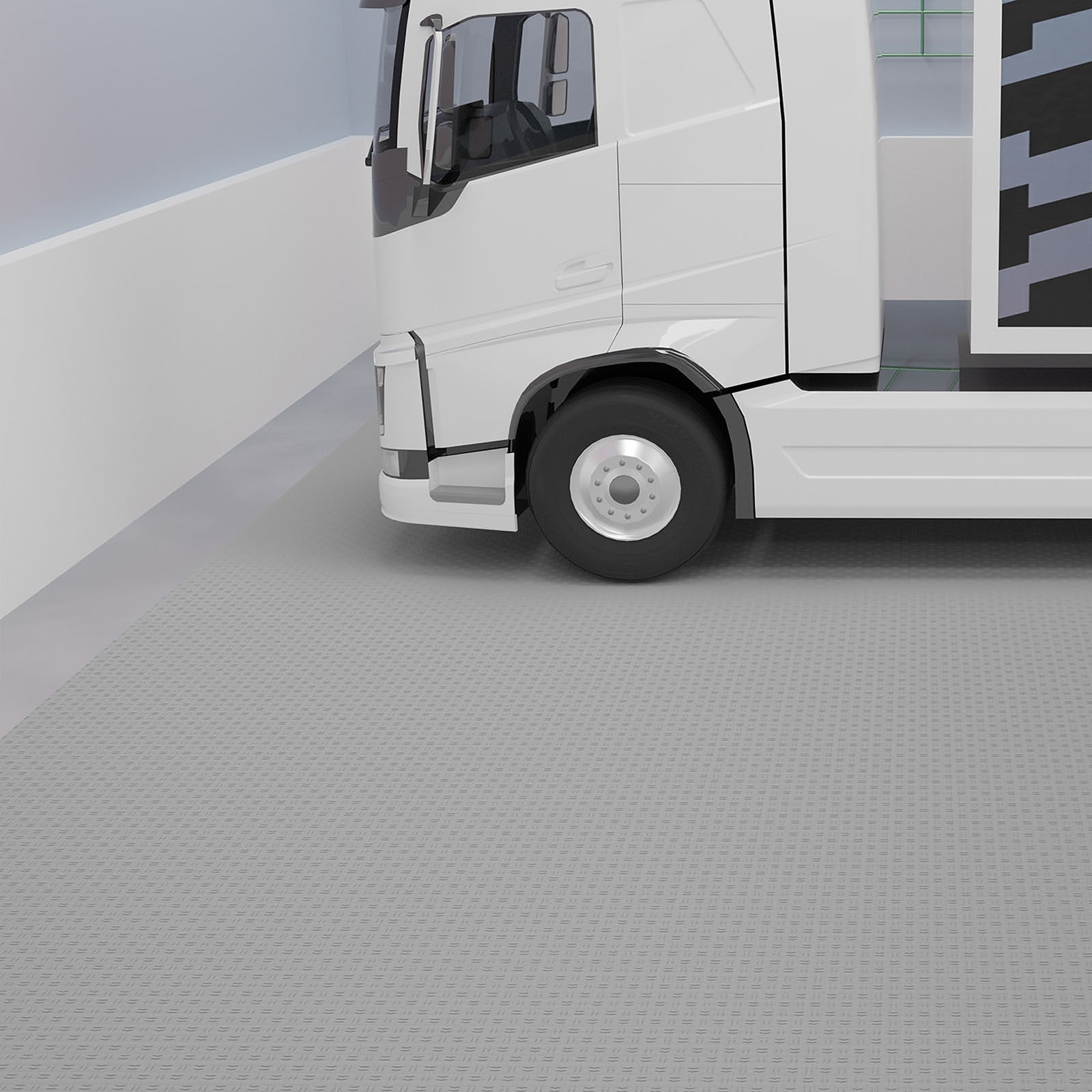 VEVOR 3-1/2-ft x 14-1/2-ft Smooth PVC Interlocking Garage Floor