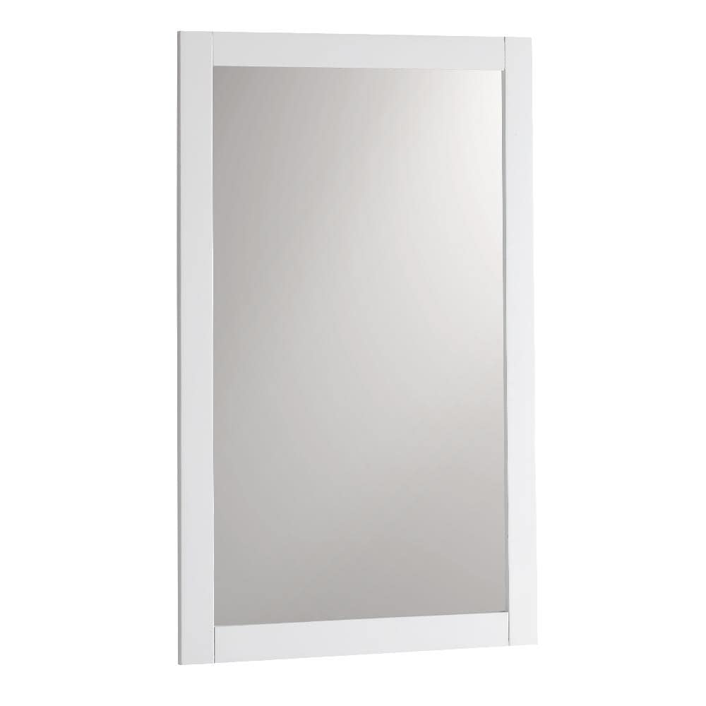 Fresca FMR2304WH Manchester 20-Inches x 30-Inches Framed Rectangle Bathroom Vanity Mirror ( White )