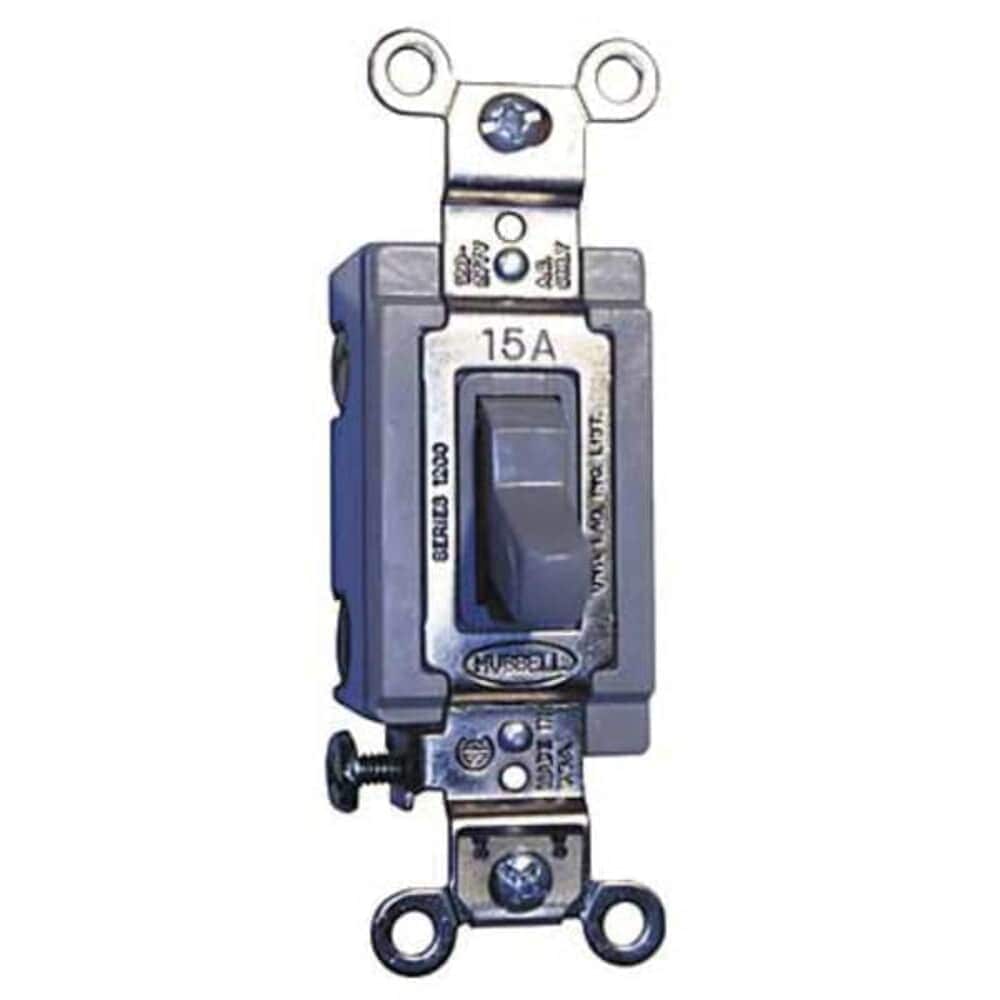 Hubbell Wall Swtch 3-Way 120/277V 15A Gray Toggl
