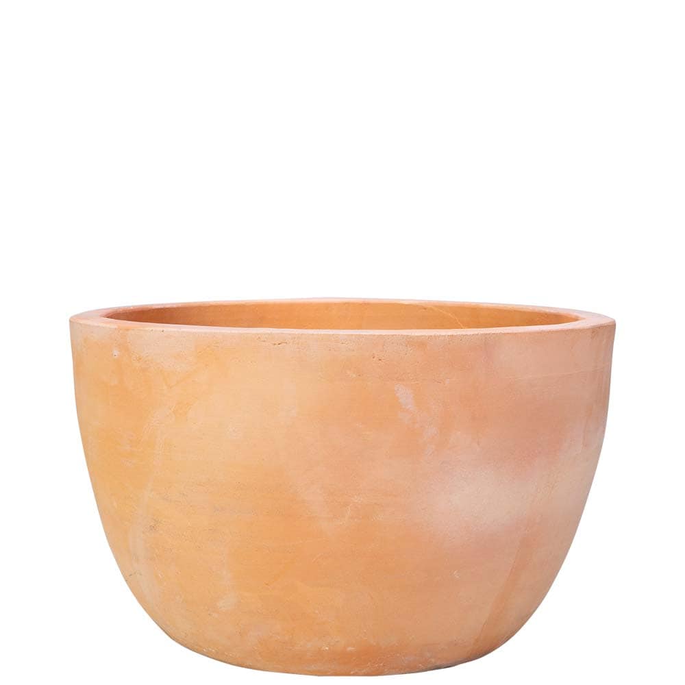  AT-05C Round 16.0-in W x 9-in H x 16-in D Red Clay Indoor/Outdoor Planter