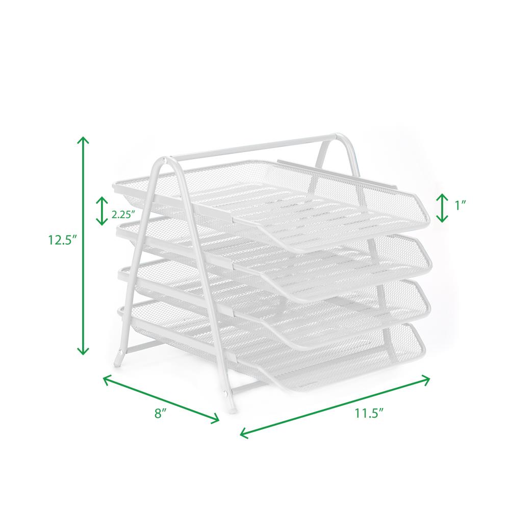 Mind Reader 4TPAPER-WHT Desktop-Organizers - View #7