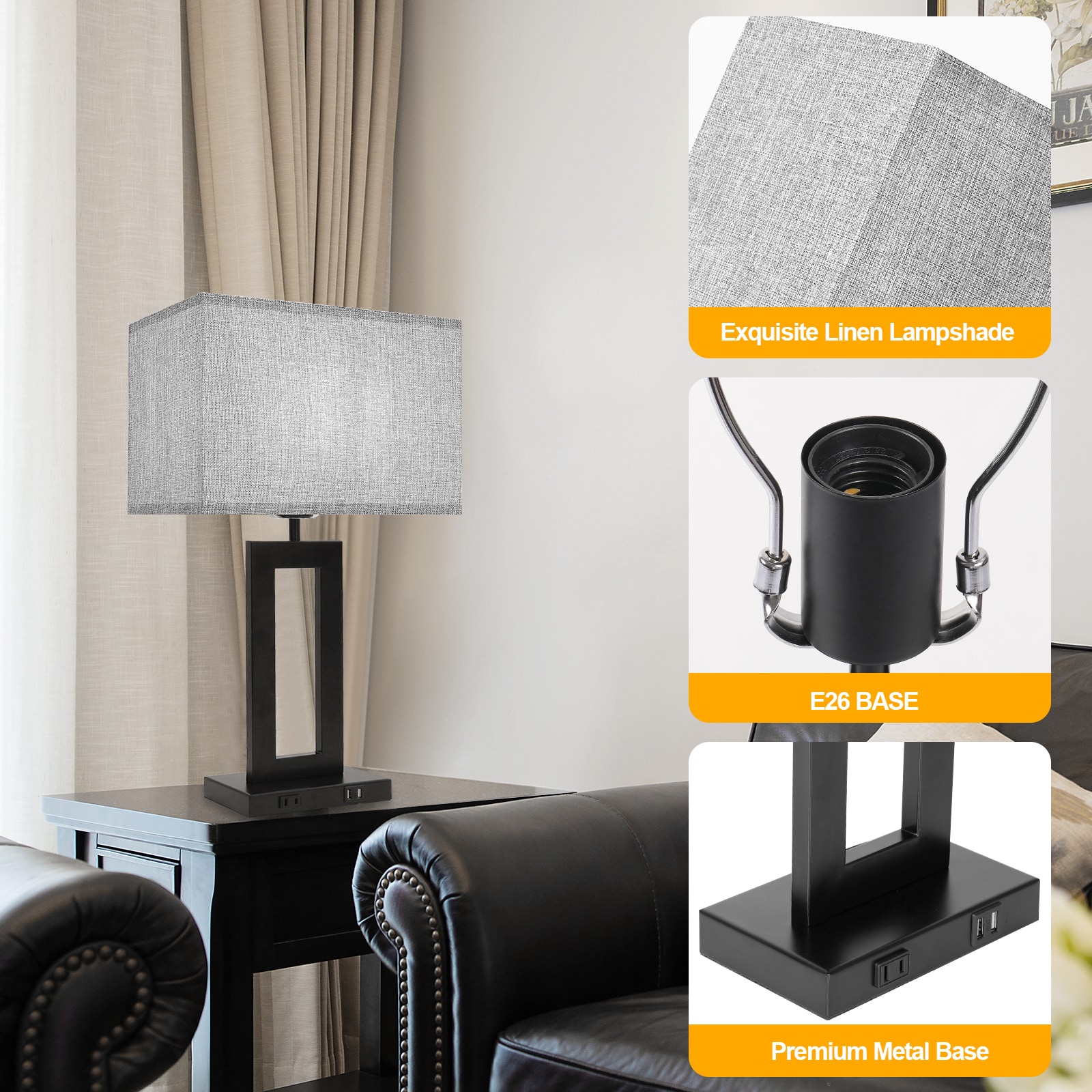 LamQee 06FTL0227BGY Table-Lamps - View #3