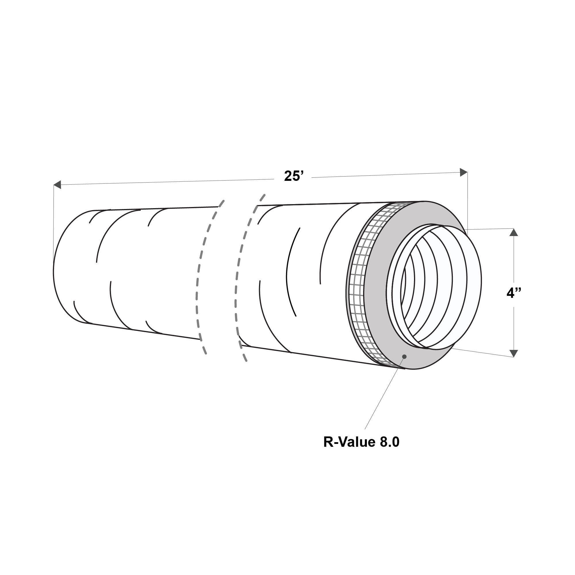 IMPERIAL MEA-0425-8 Flex-Duct - View #10