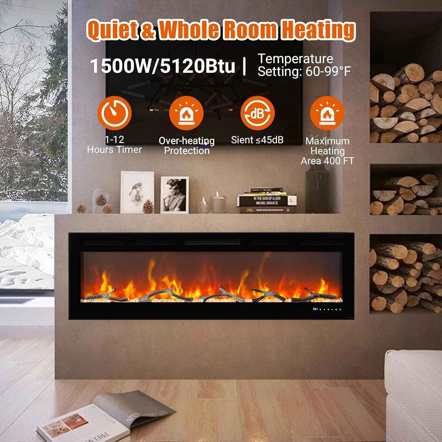 Qeetex LSHQQPHO-333JT4DW Electric-Fireplaces - View #3