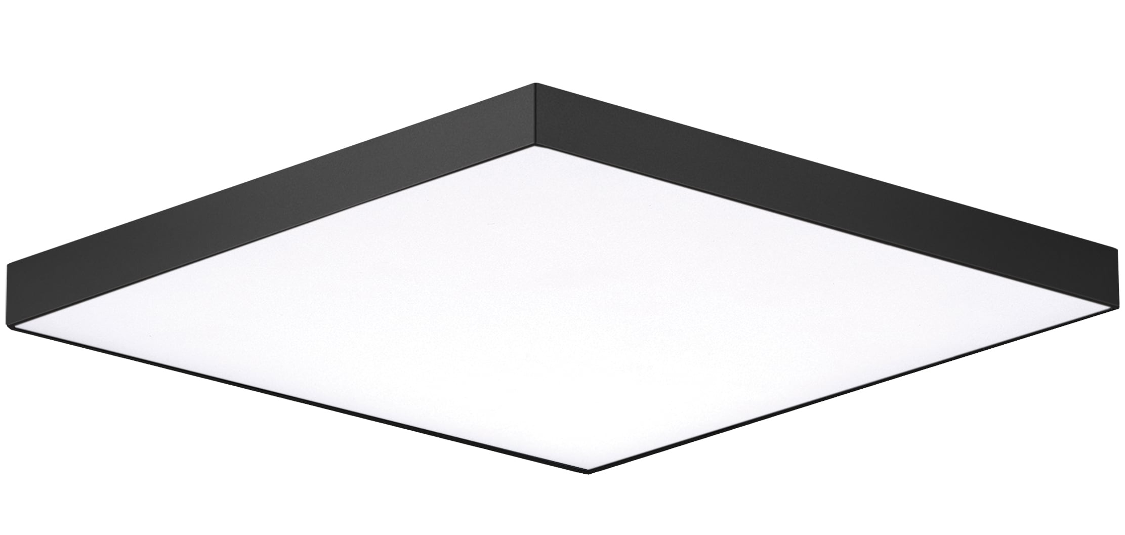 Maxim Lighting 57668WTBK Trim 1 -Light 8.5-in Matte Black Integrated LED Flush Mount Light ENERGY STAR Certified