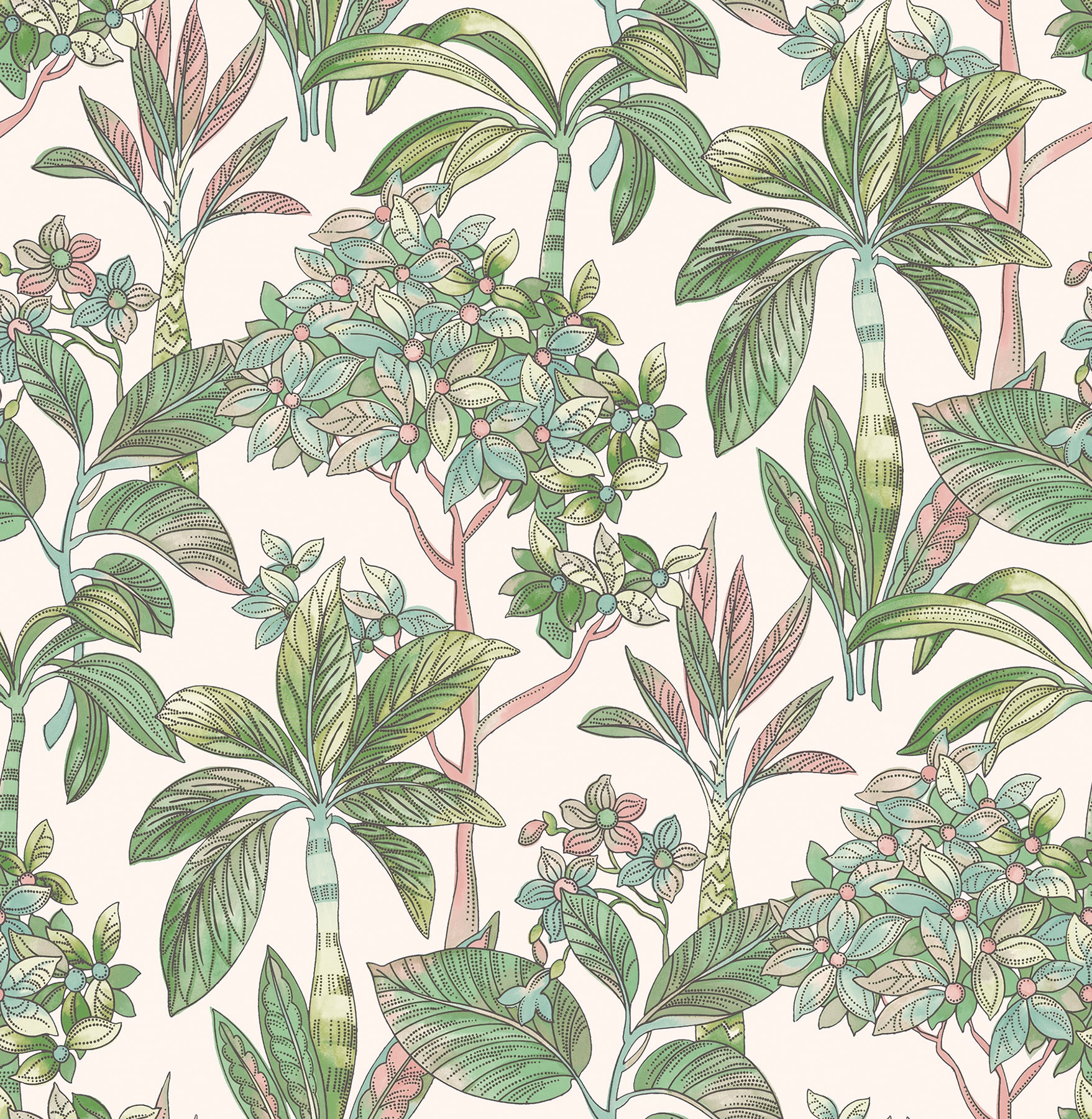 NuWallpaper NUS4315 30.75-sq ft Green Vinyl Ivy/Vines Self-adhesive Peel and Stick Wallpaper