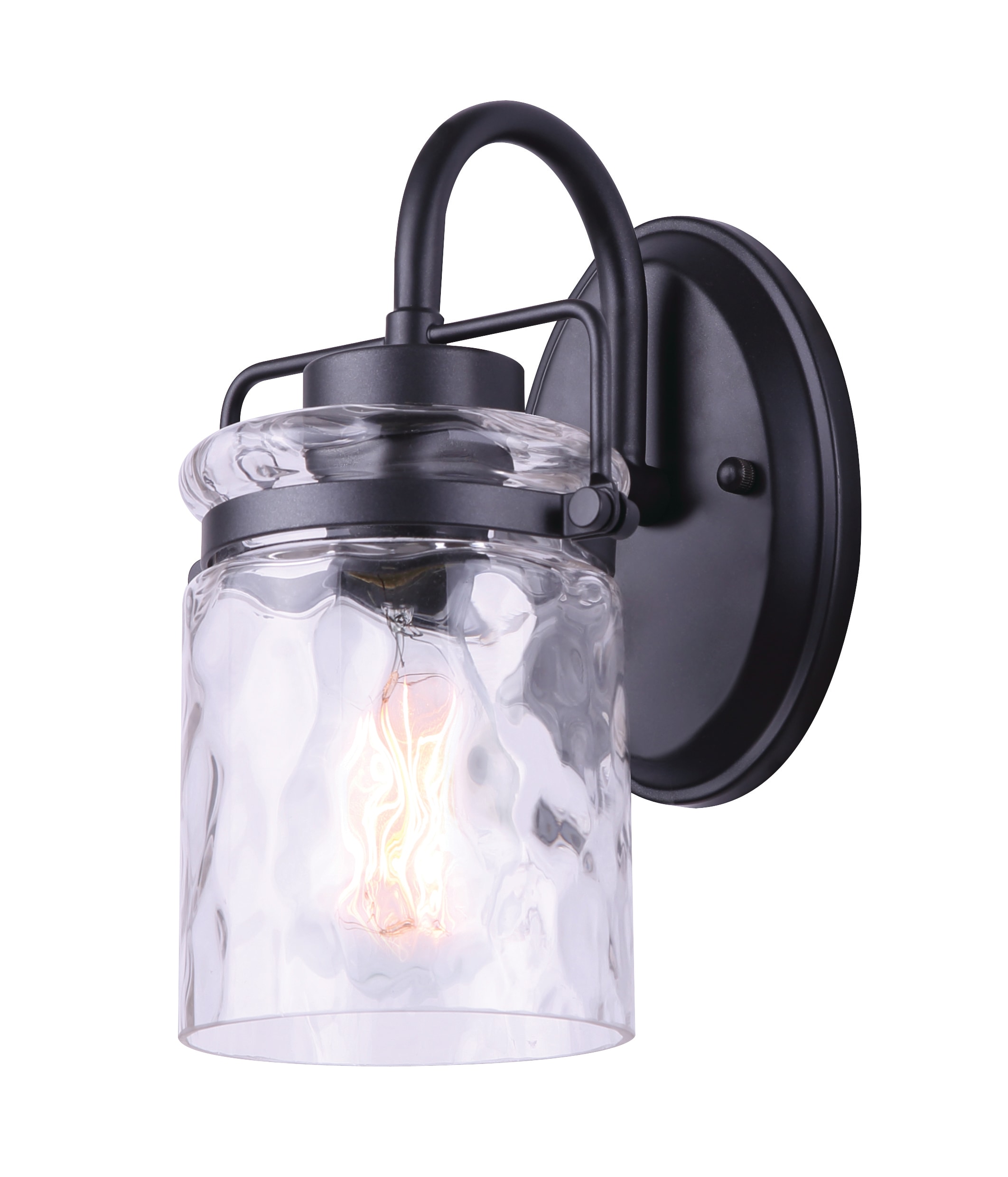 Canarm Ltd. IVL707A01GPH Arden 5.75-in 1 -Light Matte Black Modern/contemporary Vanity light