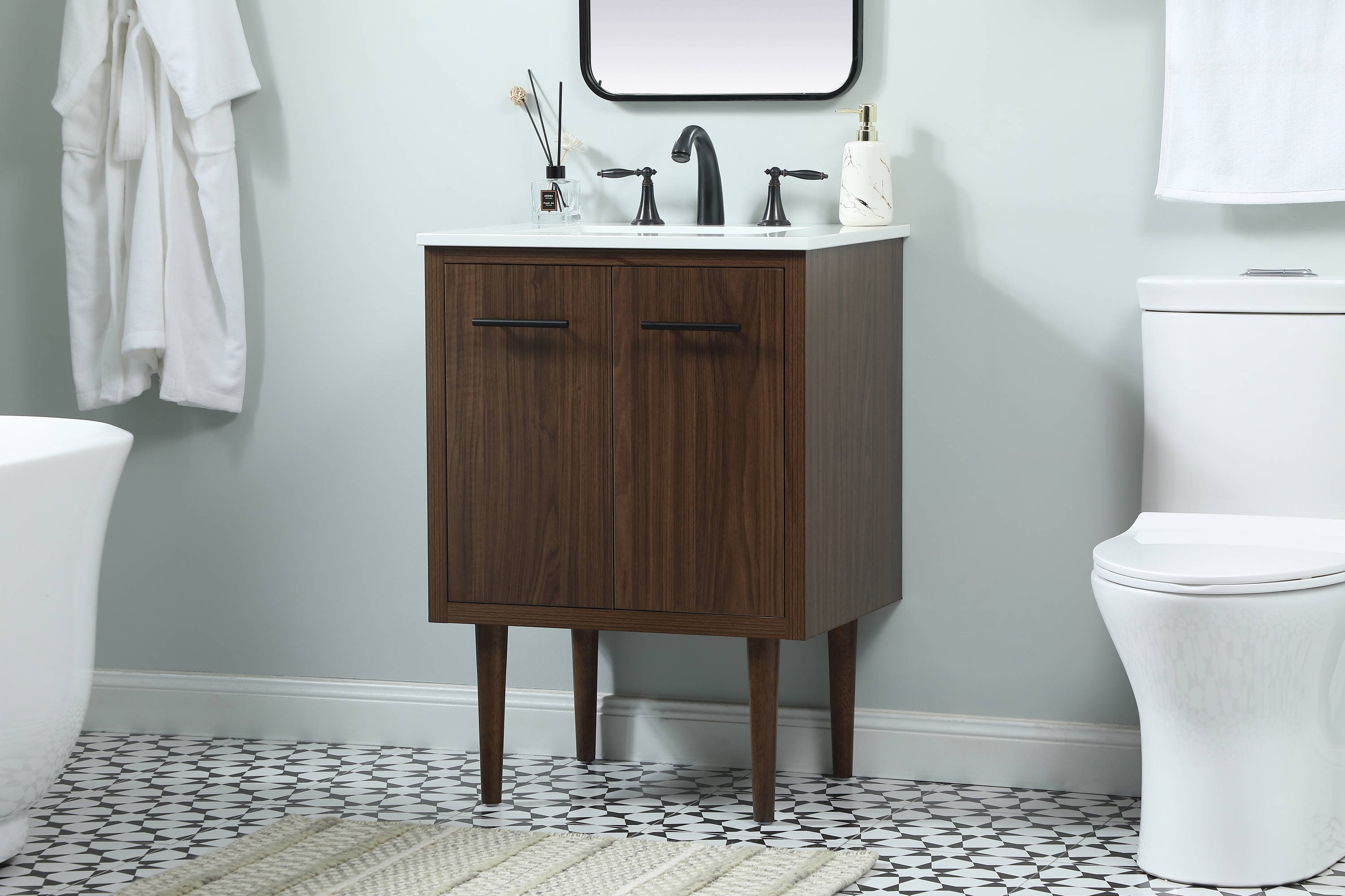 Elegant Decor HF144072MWT Bath-Vanity-Combo - View #3