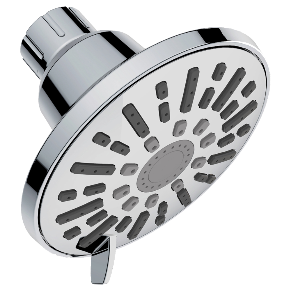 EZ-FLO EZ-15148 5.0 -Spray Chrome 4-in Round Fixed High Pressure Shower Head 2 GPM