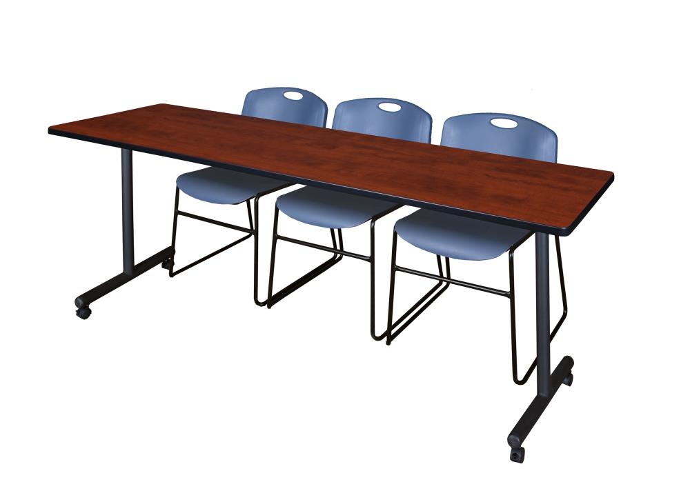 Regency MKTRCC8424CH44BE Training Red 4-Person Training Table (84-in W x 29-in H)