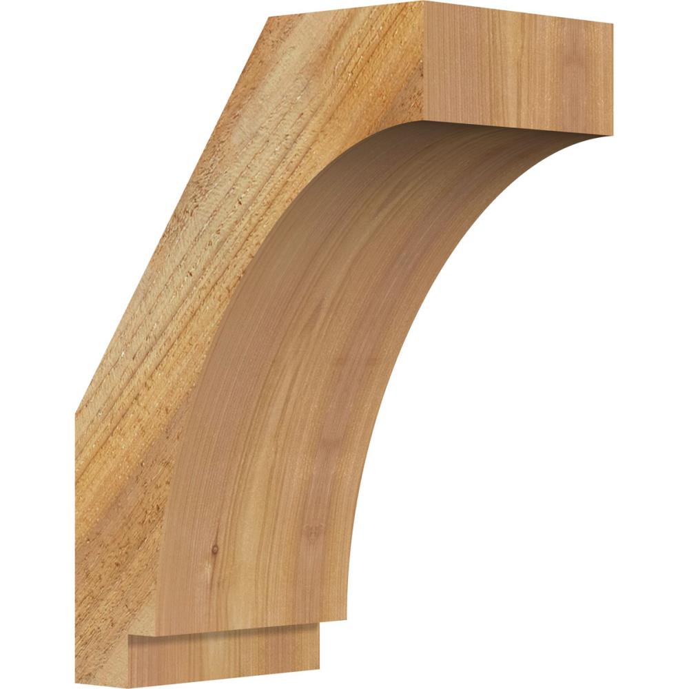 Ekena Millwork BRC06X10X14IMP00RWR 6-in x 10-in x 14-in Western Red Cedar Unfinished Wood Imperial Rough Sawn Knee Brace