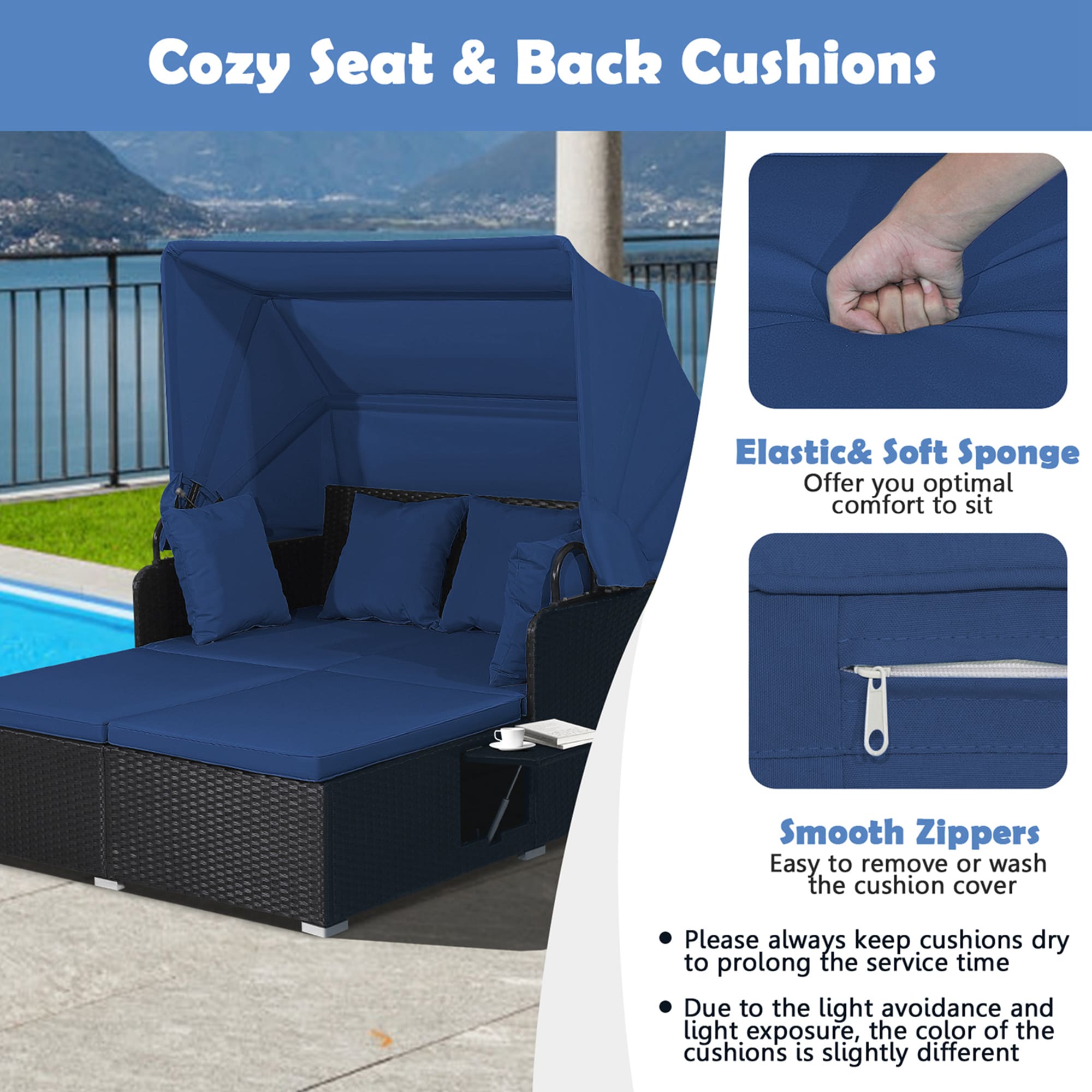 Costway LWS00062 Patio-Sofas-Daybeds - View #4