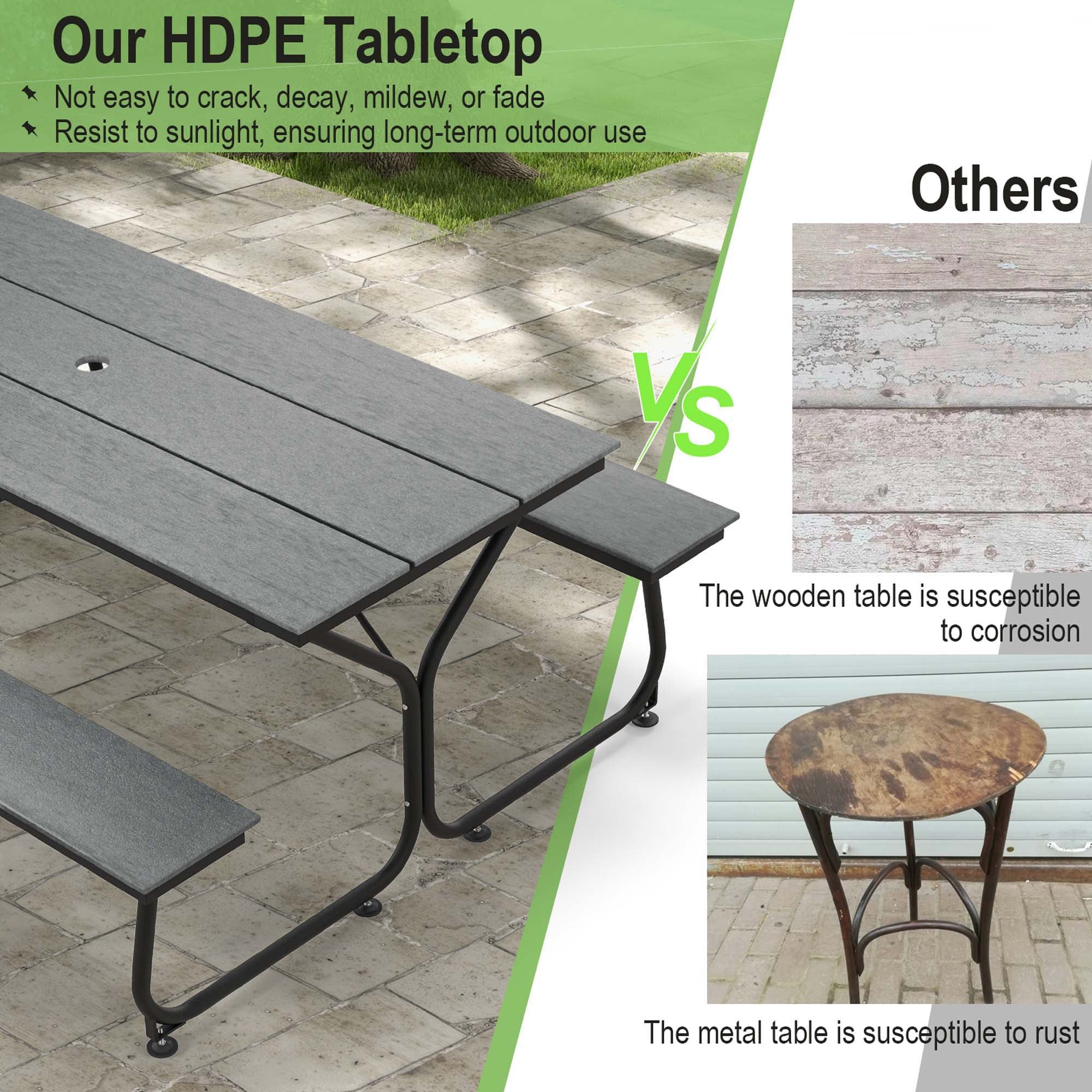 Costway NP11192GR+ benches - View #10