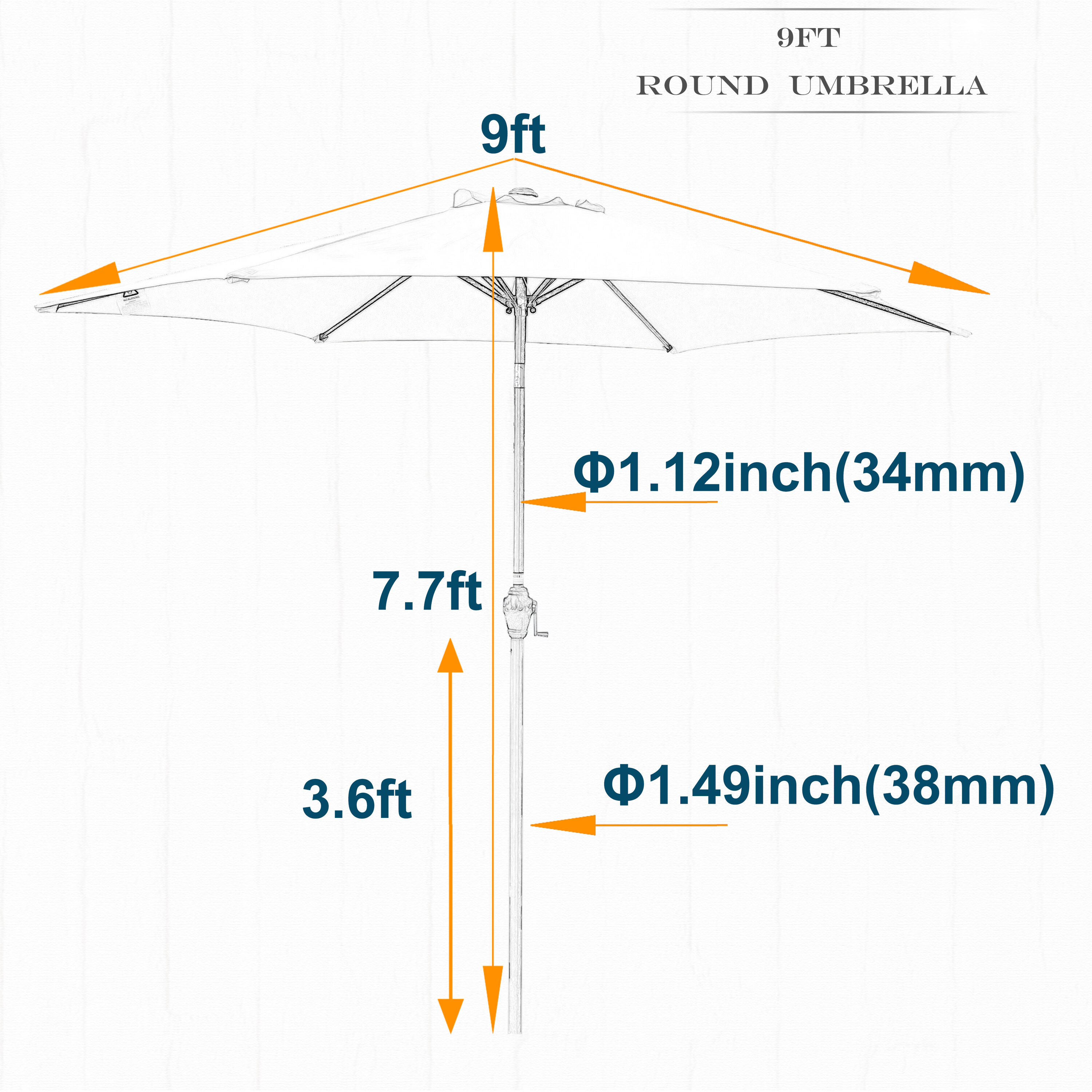 LUXEYARD DS-J-UBR562108 Umbrellas-2 - View #4