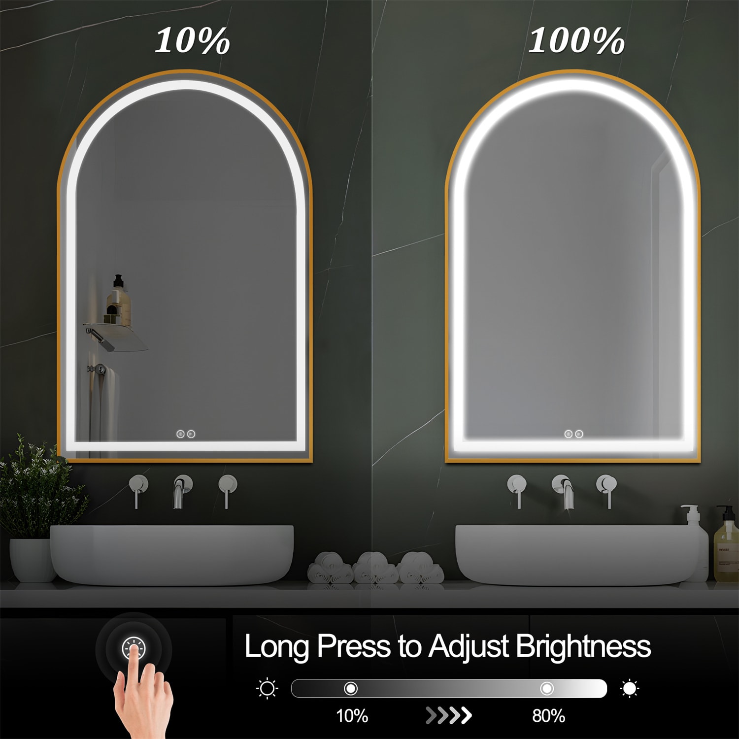Dovelina LS-A-MR03048 Framed-Bath-Mirrors - View #4