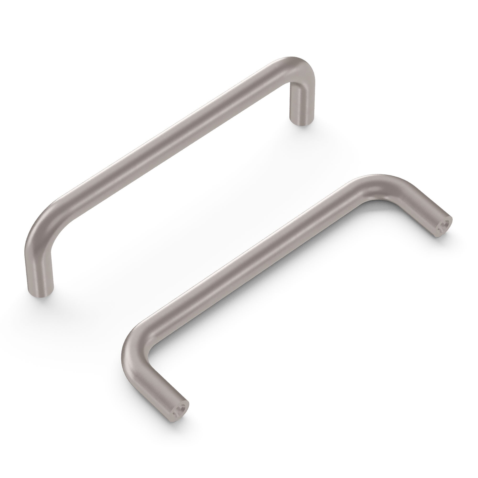 Hickory Hardware PW555-SN Wire Pulls 4-in , 102mm Center to Center Satin Nickel Rectangular Handle