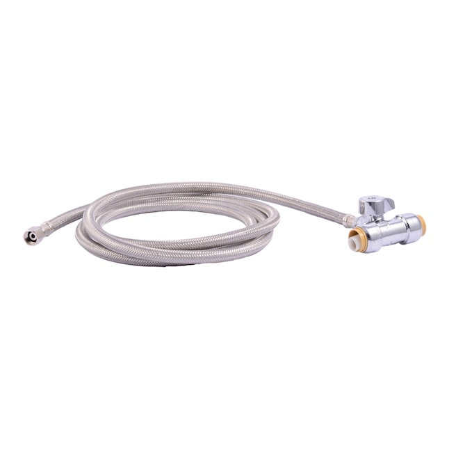 SharkBite 10-ft 0.5-in Push-to-connect Inlet x 0.25-in Compression Outlet  Brass Ice Maker Installation Kit in the Appliance Supply Lines & Drain  Hoses department at