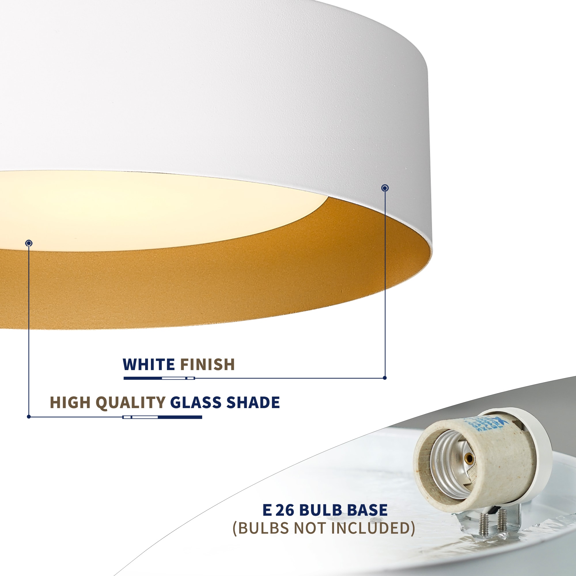 LTMATE LSC3336-290-WH E26 flushmounts - View #3