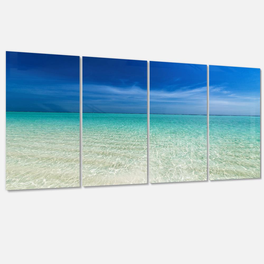 Designart 28-in H x 48-in W Coastal Metal Print in the Wall Art ...