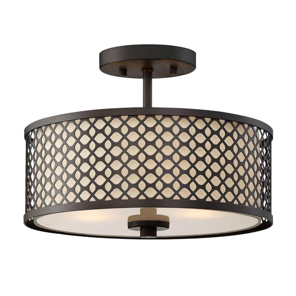 oil rubbed bronze semi flush light