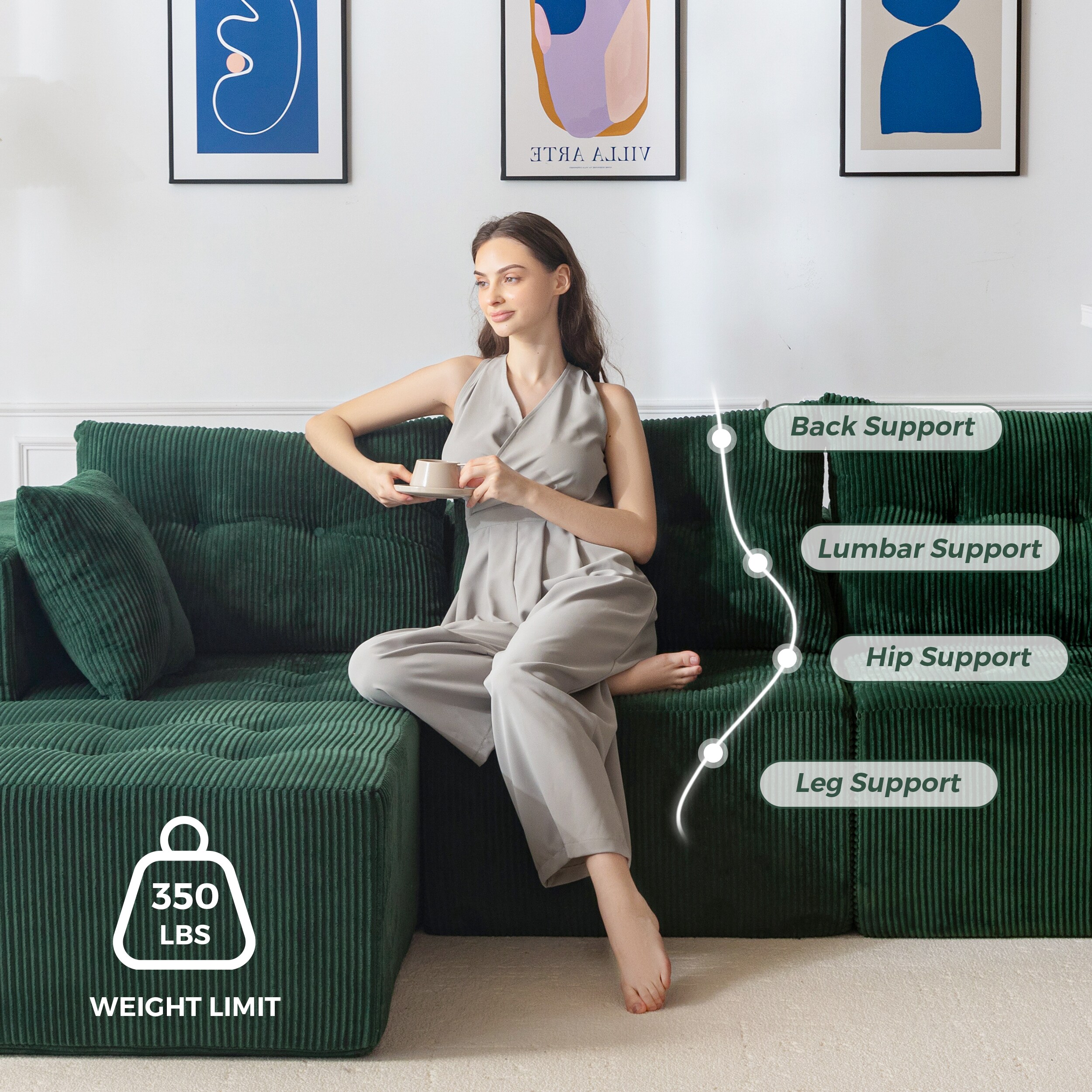 MAXYOYO M-A97-GREEN-ABCD Sofas-Loveseats - View #7