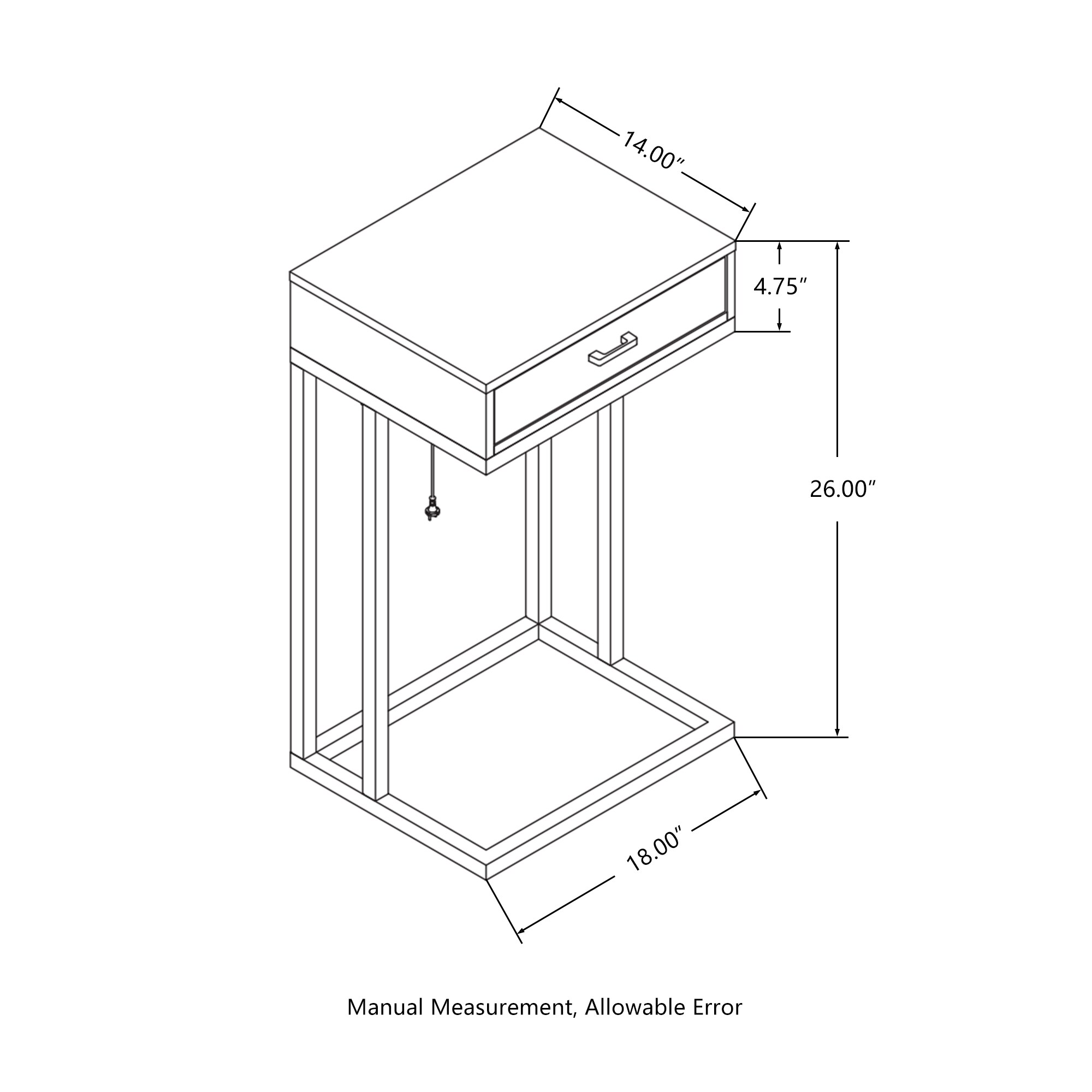 Glitzhome 2001100022 End-Tables - View #4