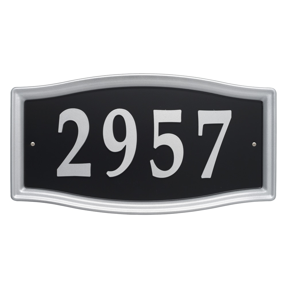 Solid Finish House Number Sign 5 1/2" x 16 1/2" Modern Address Plaque 
