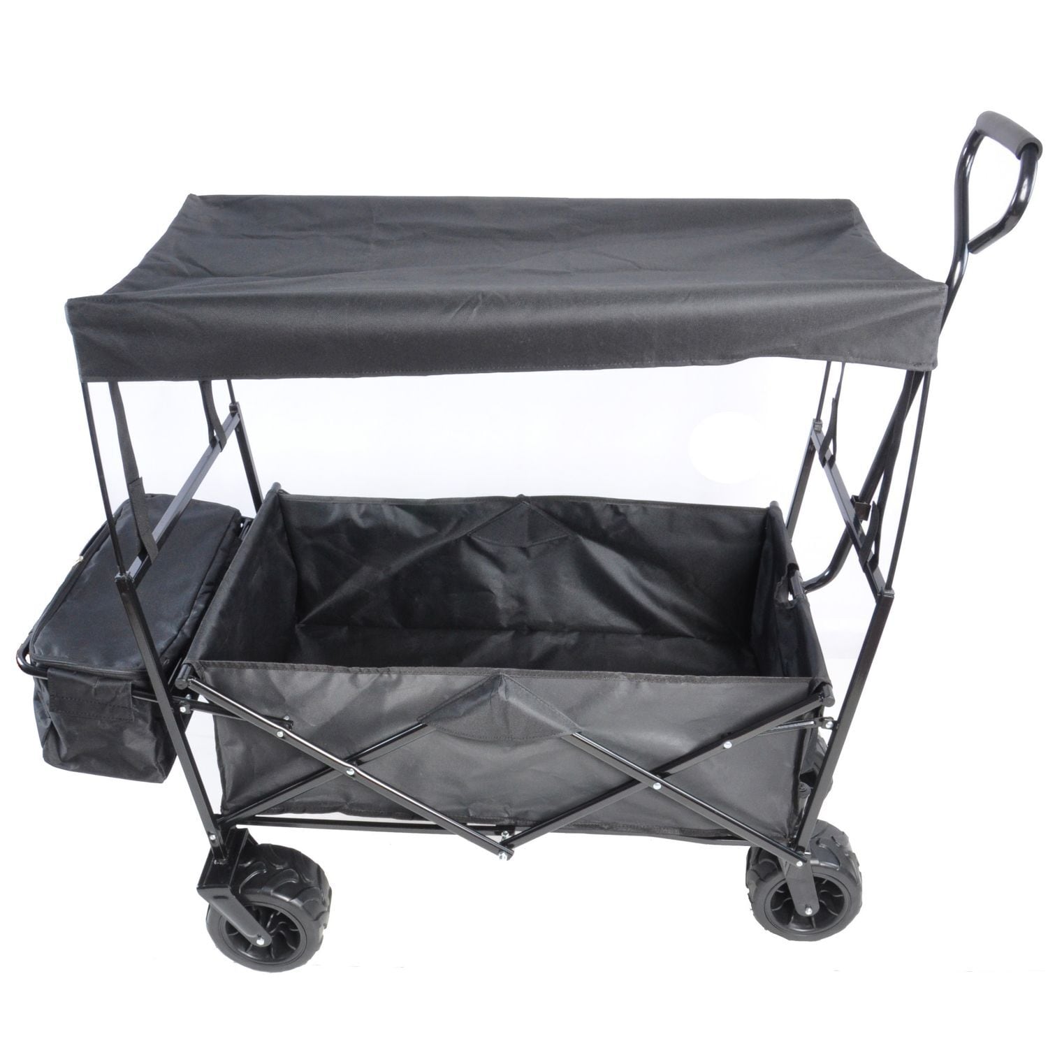 Steel 3.35 cu.ft Black Large Garden Cart Wheelbarrows & Yard Carts at ...