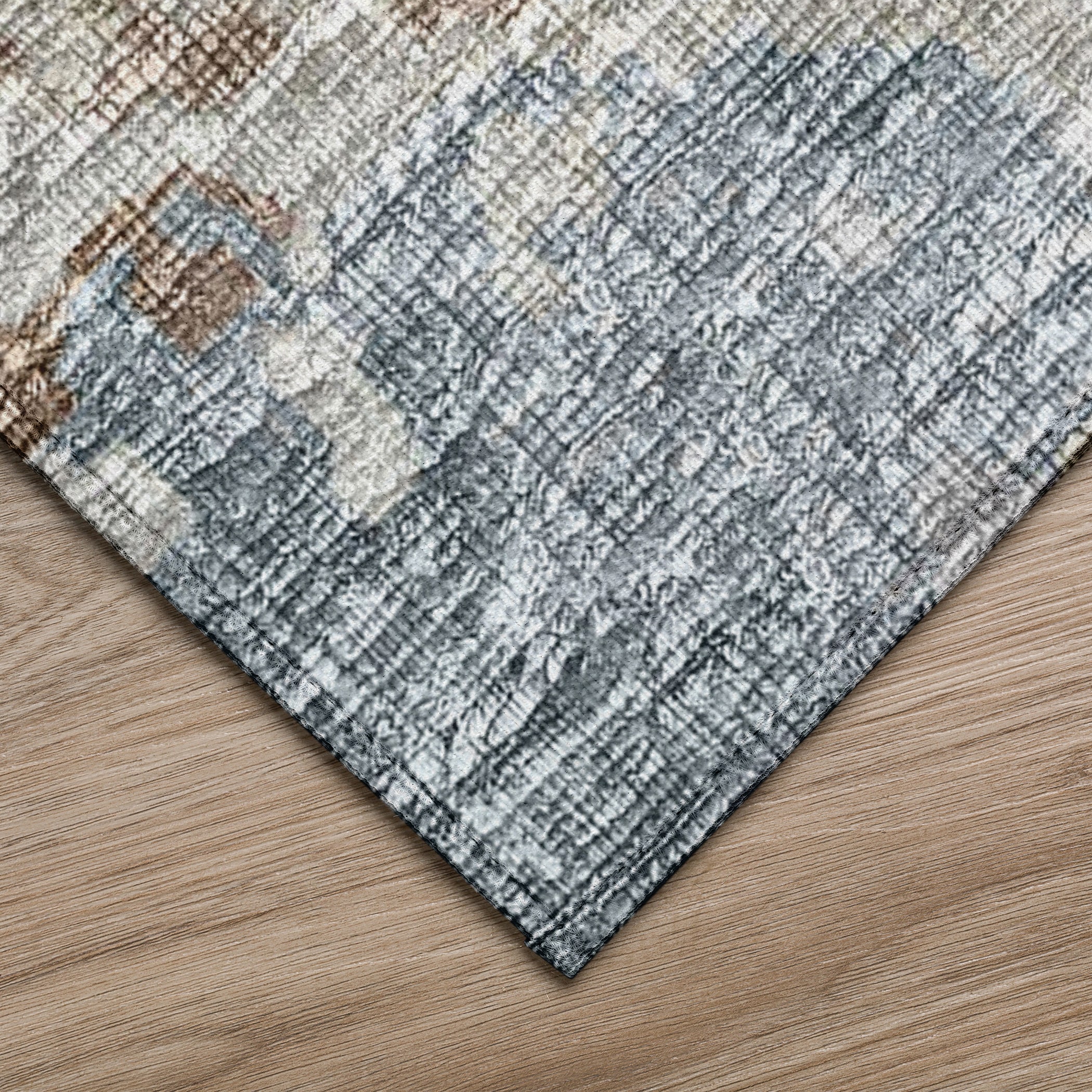 Moody Abstract Chenille Flat Woven 3' x 5' Area Rug