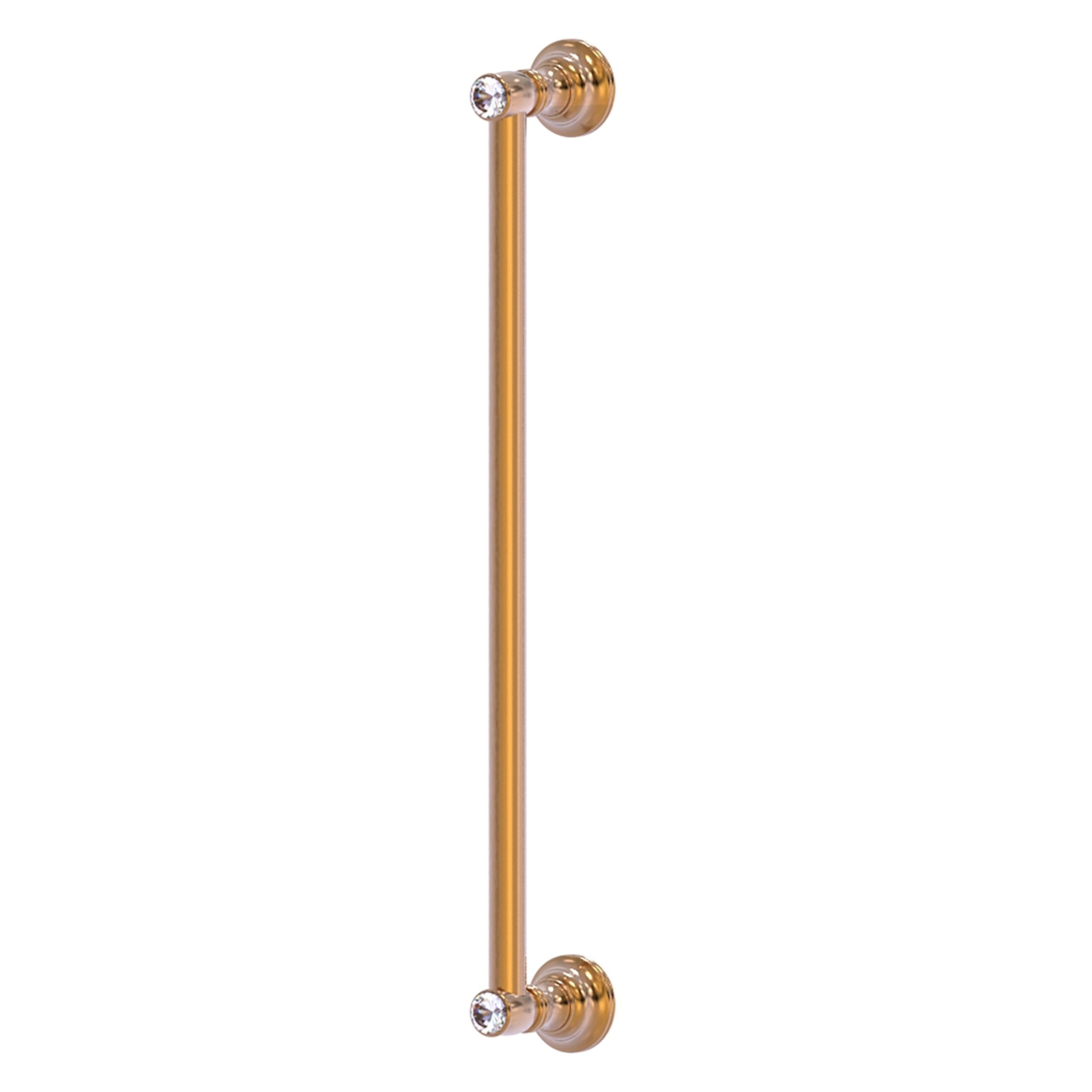 Allied Brass CC-3-18-BBR Carolina Crystal 18-in , 457mm Center to Center Brushed Bronze Dual Mount Cylindrical Bar For Use on Appliances Drawer Pulls