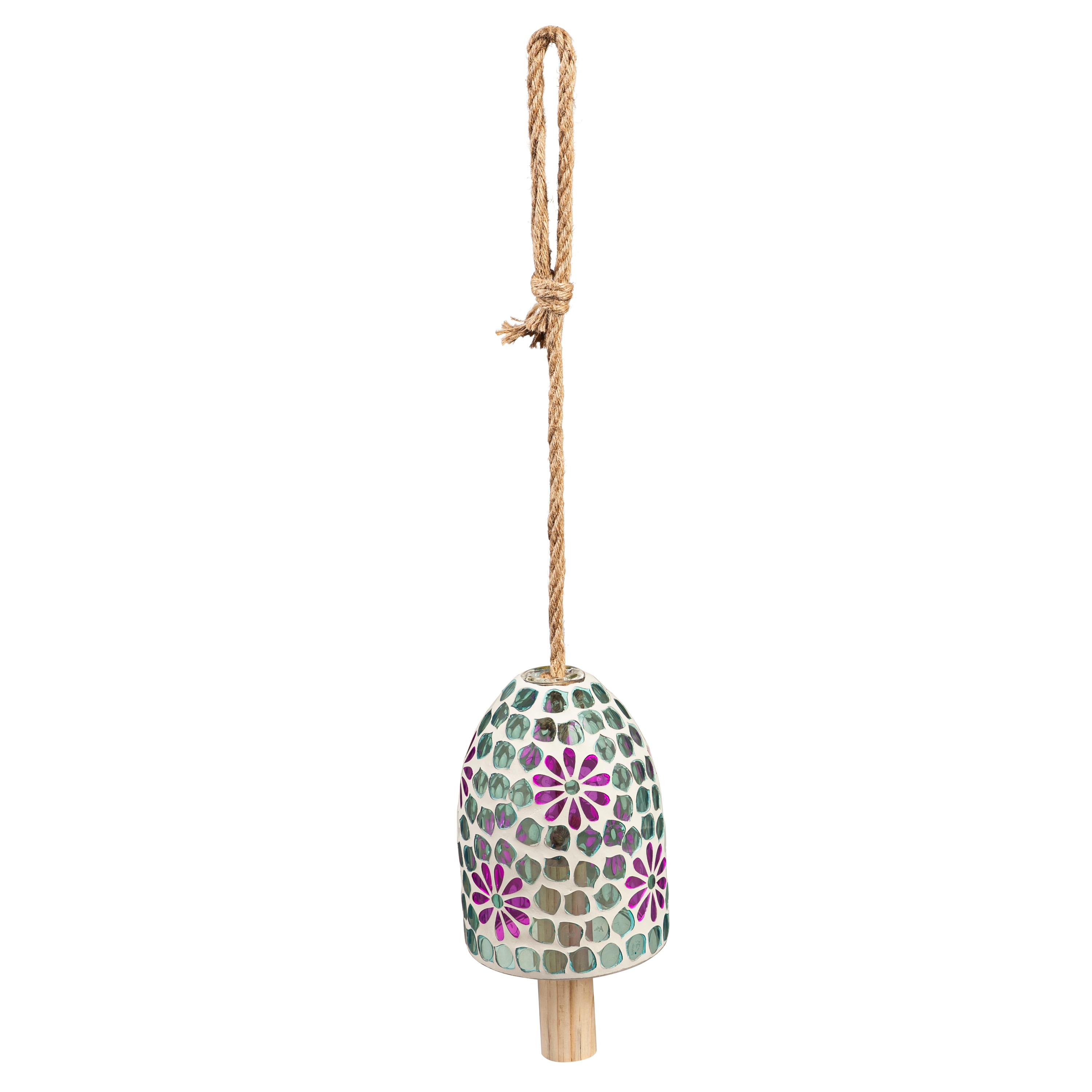 Evergreen ZQ2WC2116 6.9-in Blue Porcelain Bell Wind Chime
