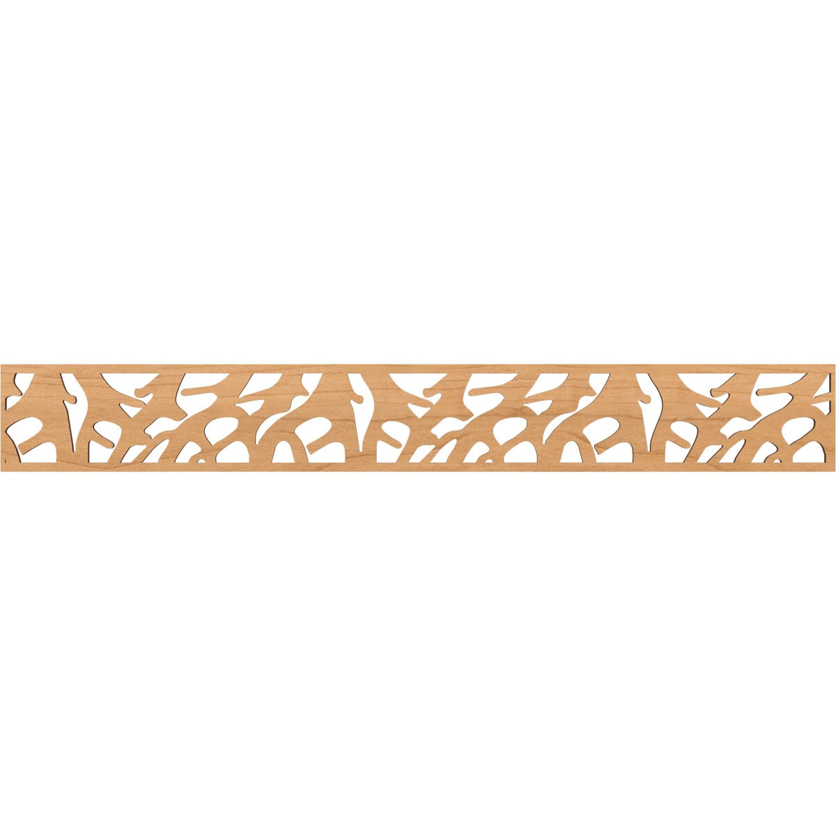 Ekena Millwork MLDA06X46MATMA Manton Fretwork Flat Trim 6-in x 3.86-ft Maple Brown Unfinished 2156808 Pierced Wall Panel Moulding