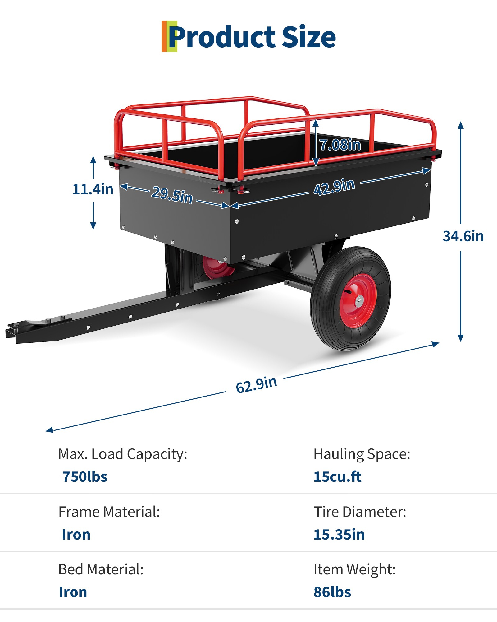 GarveeLife CLJ-XIGSFX-IWWX2U6F Yard-Carts - View #6