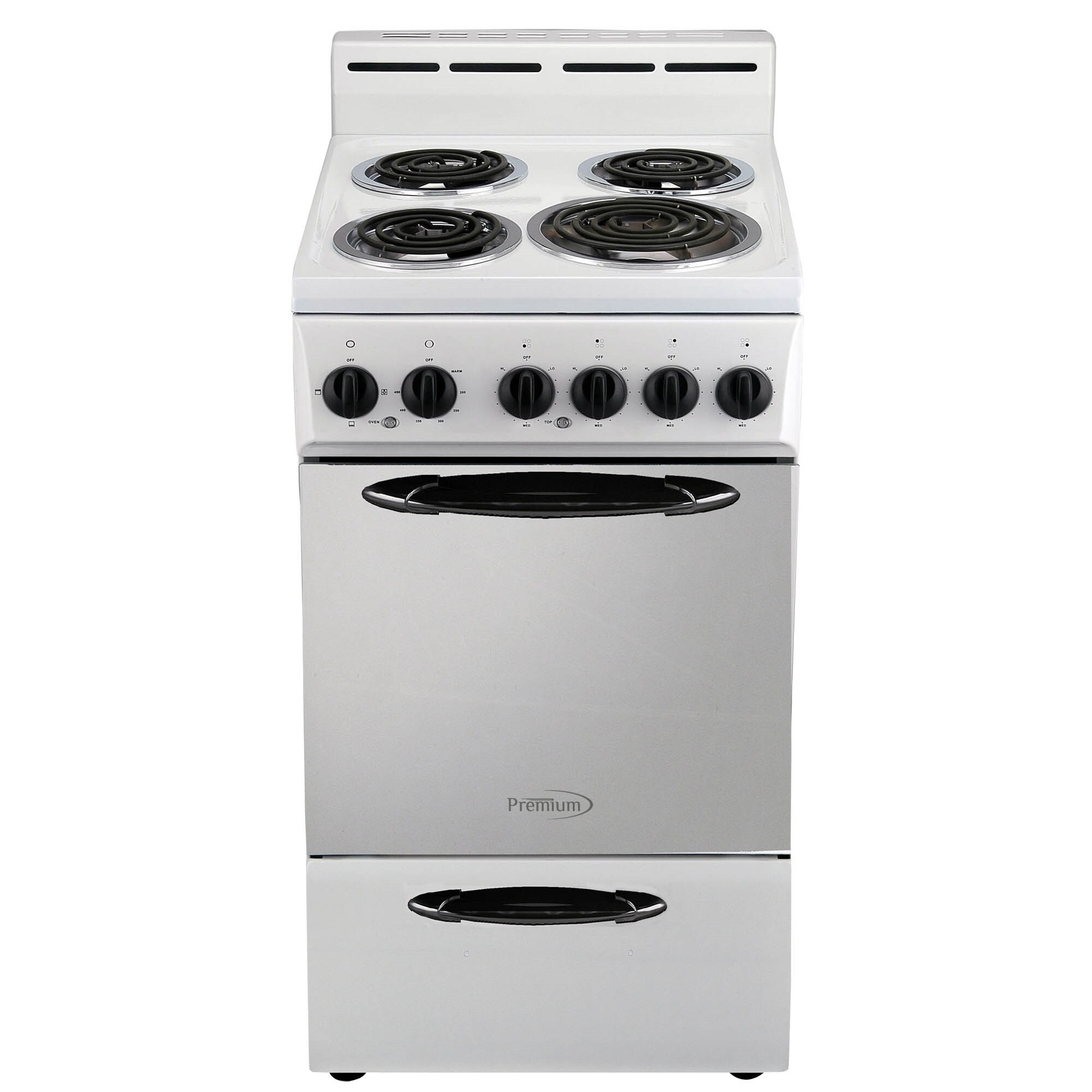 Premium Levella 20-in 4 Burners 2.1-cu ft Freestanding Electric Range (Stainless) | PRE2023GS