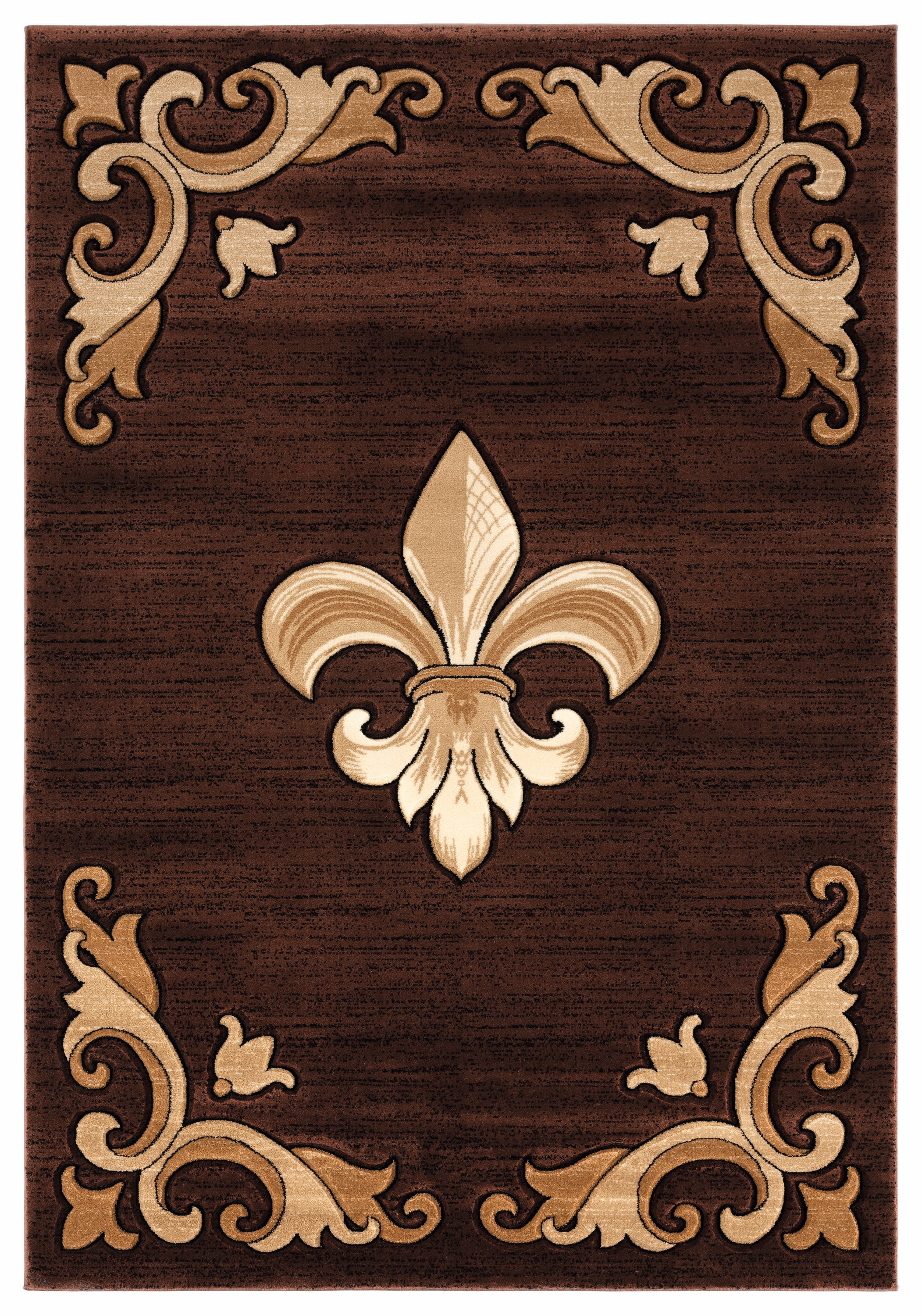 United Weavers Of America 2050 11750 24 Bristol 2 x 3 (ft) Polypropylene Brown Rectangular Indoor Medallion Area rug