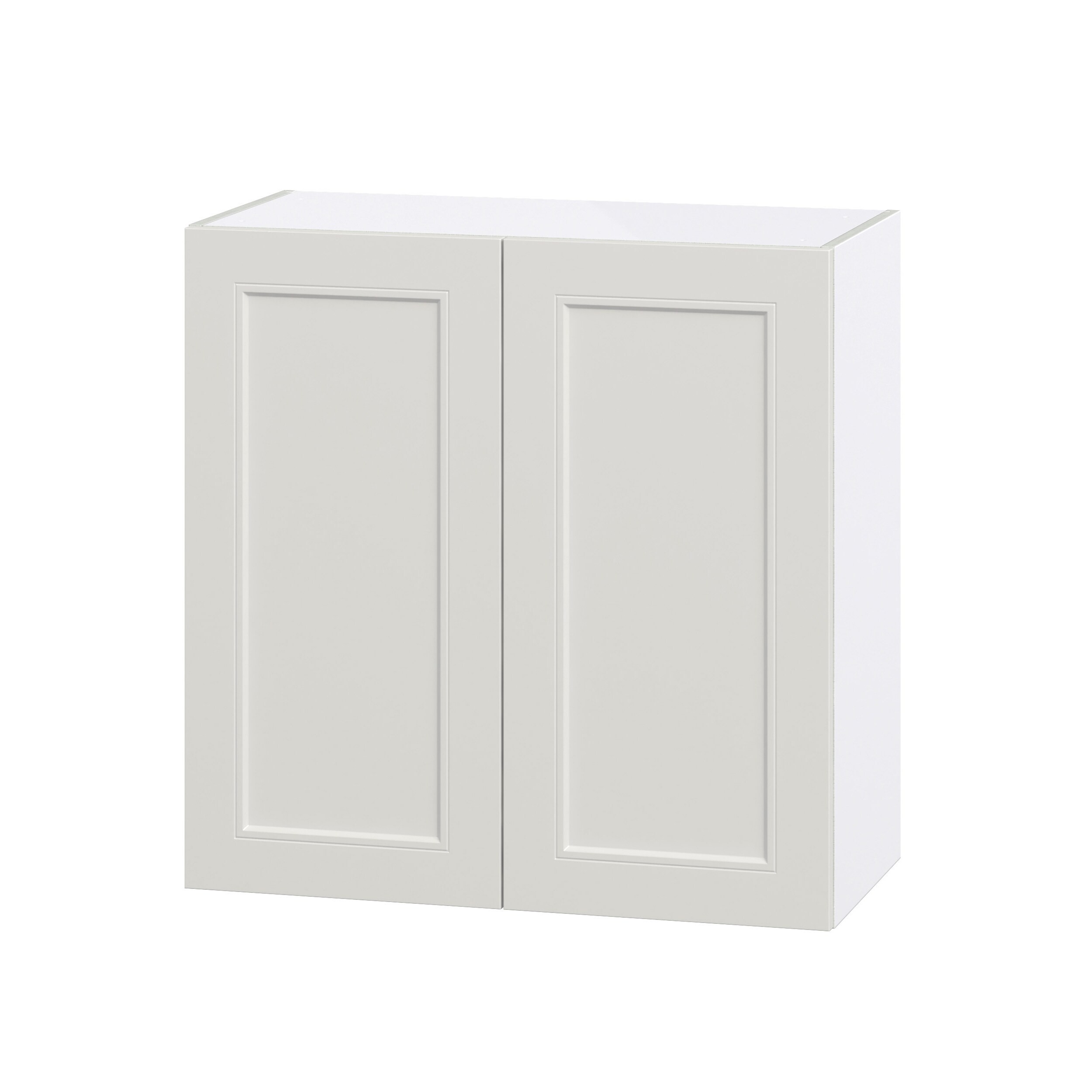 Hugo&Borg DSW3030-BE Belcourt 30-in W x 30-in H x 14-in D Painted Light Gray Wall Fully assembled Cabinet (Recessed Panel Shaker)