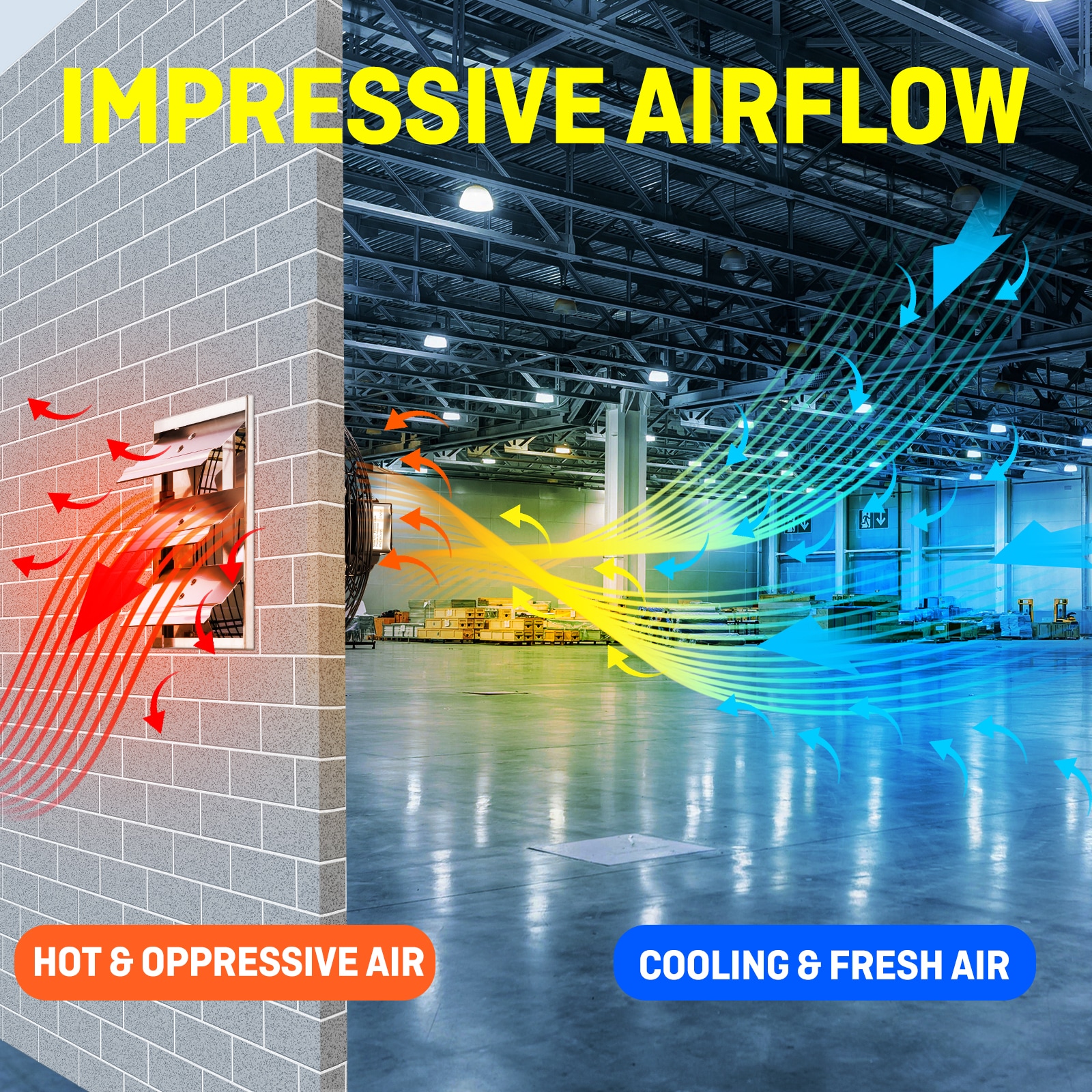 iLIVING ILG8SF12V-ST Wall-Mounted-Fans - View #6